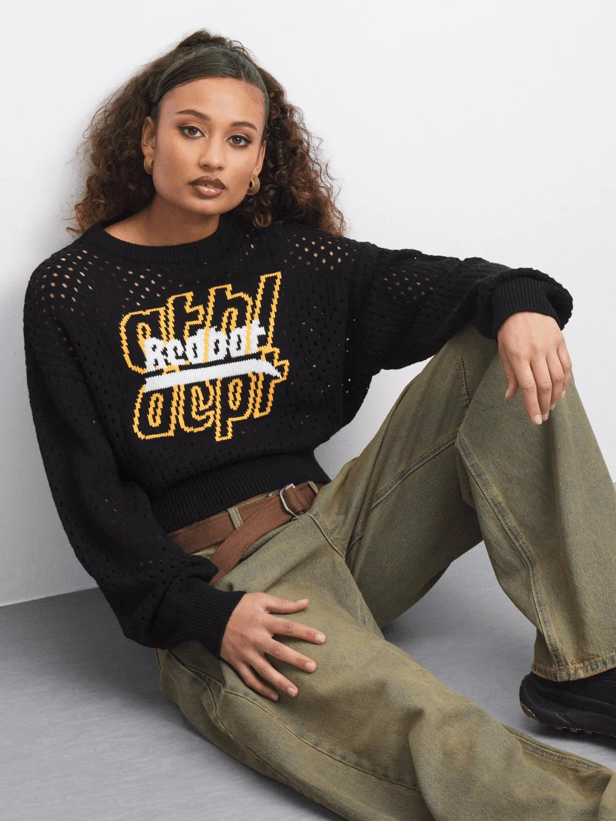 Redbat Athletics Women's Black Sports Knitwear