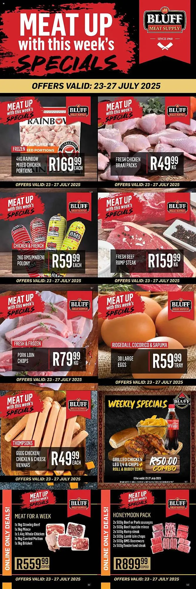 Bluff Meat Supply catalogue from 23 July to 27 July 2025 - Catalogue Page 1