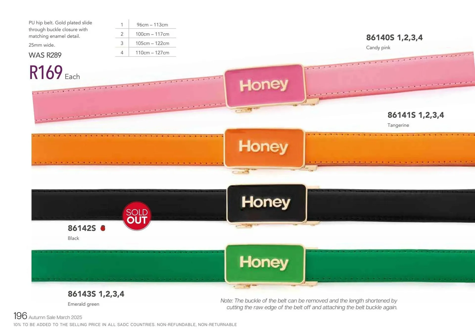 Honey Fashion Accessories catalogue from 6 June to 12 June 2025 - Catalogue Page 198