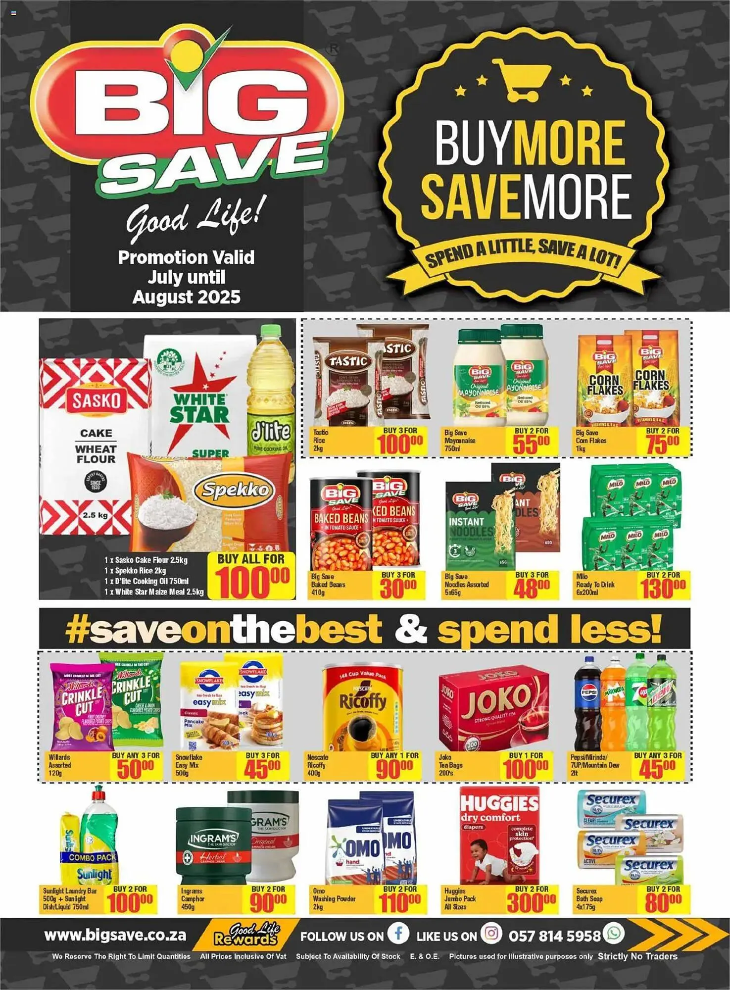 Big Save catalogue from 14 July to 31 August 2025 - Catalogue Page 1