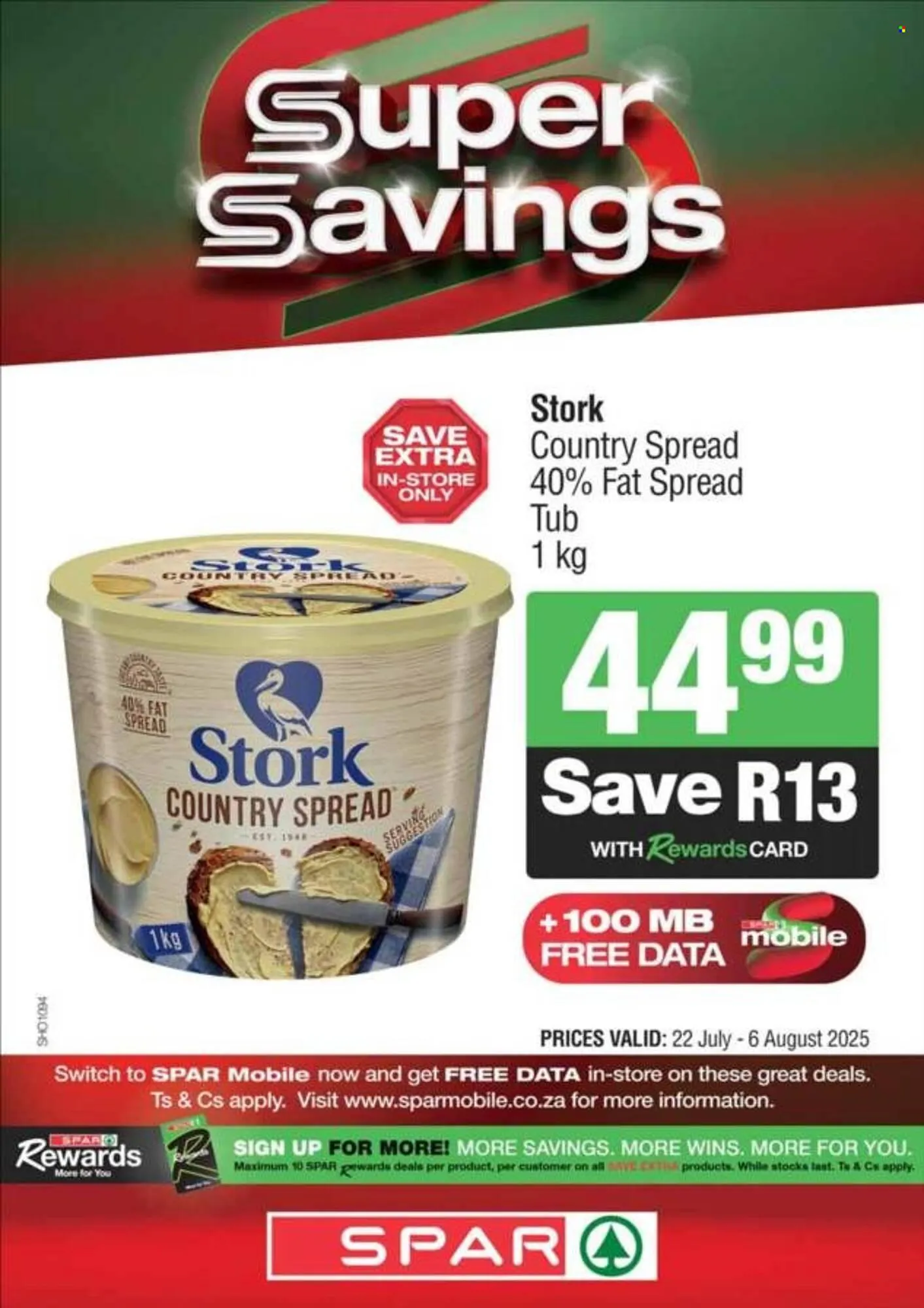 Spar catalogue from 22 July to 6 August 2025 - Catalogue Page 1