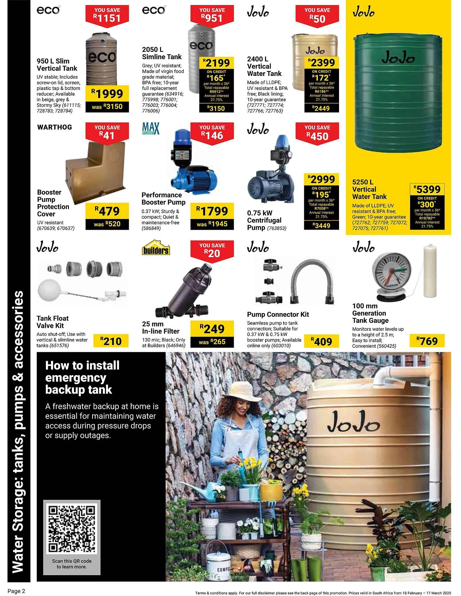 Builders Warehouse catalogue from 18 February to 17 March 2025 - Catalogue Page 2