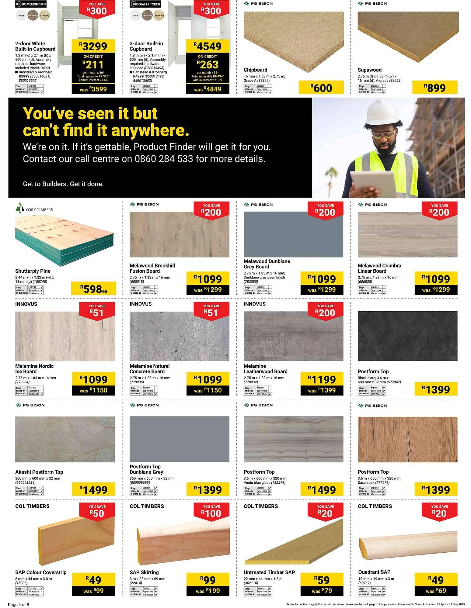 Builders Warehouse catalogue from 15 April to 12 May 2025 - Catalogue Page 3
