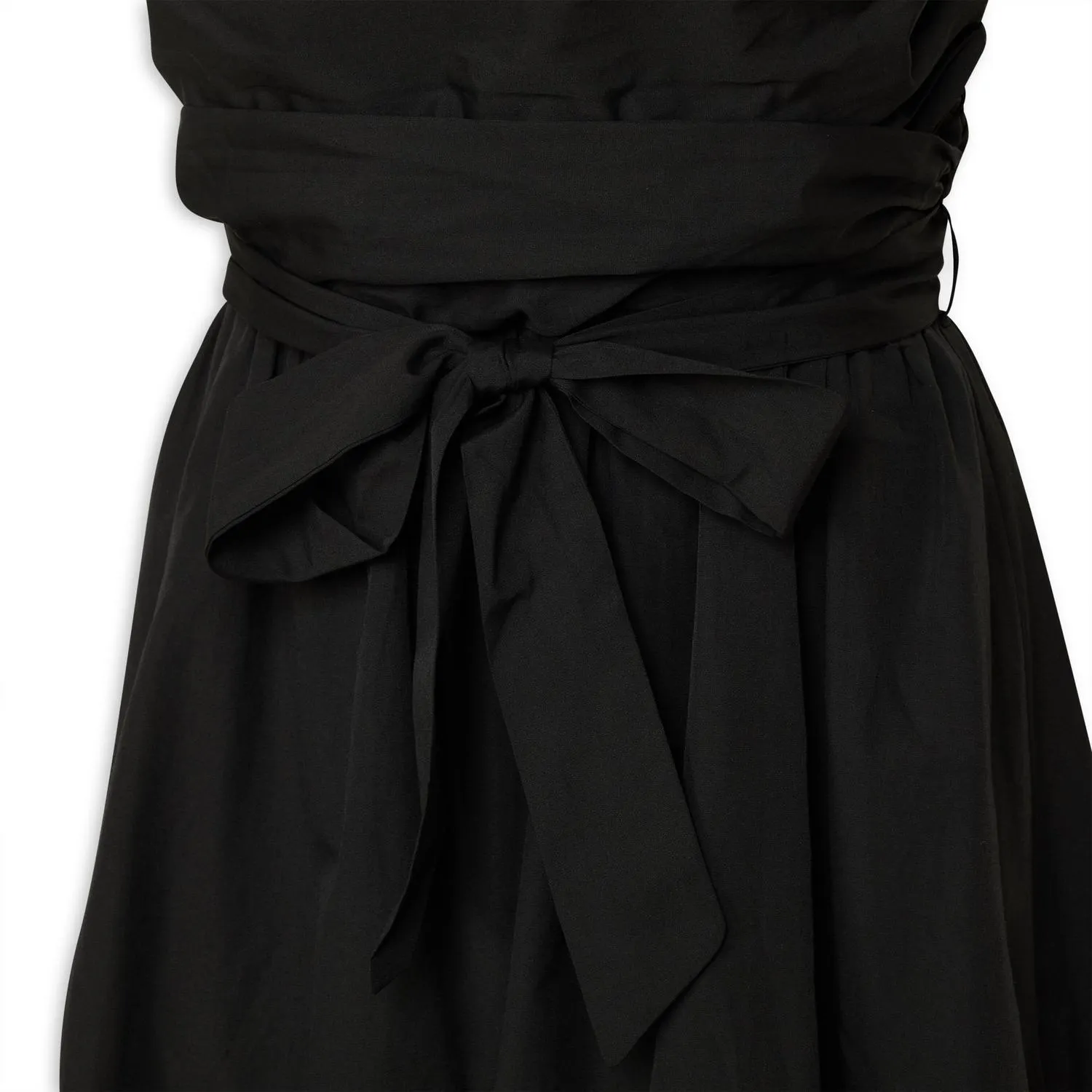 Black Poplin Bubble Dress