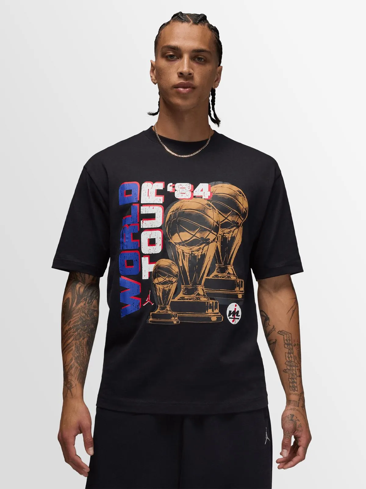 Jordan Men's NC World Tour Black T-shirt