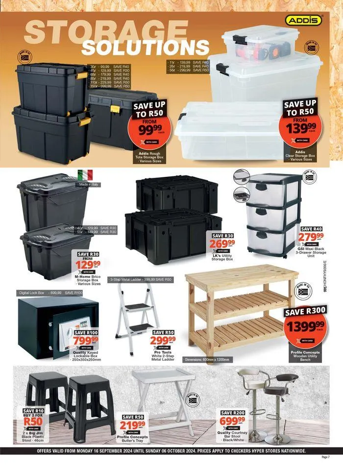 Checkers Hyper Spring DIY Promotion from 16 September to 6 October 2024 - Catalogue Page 7