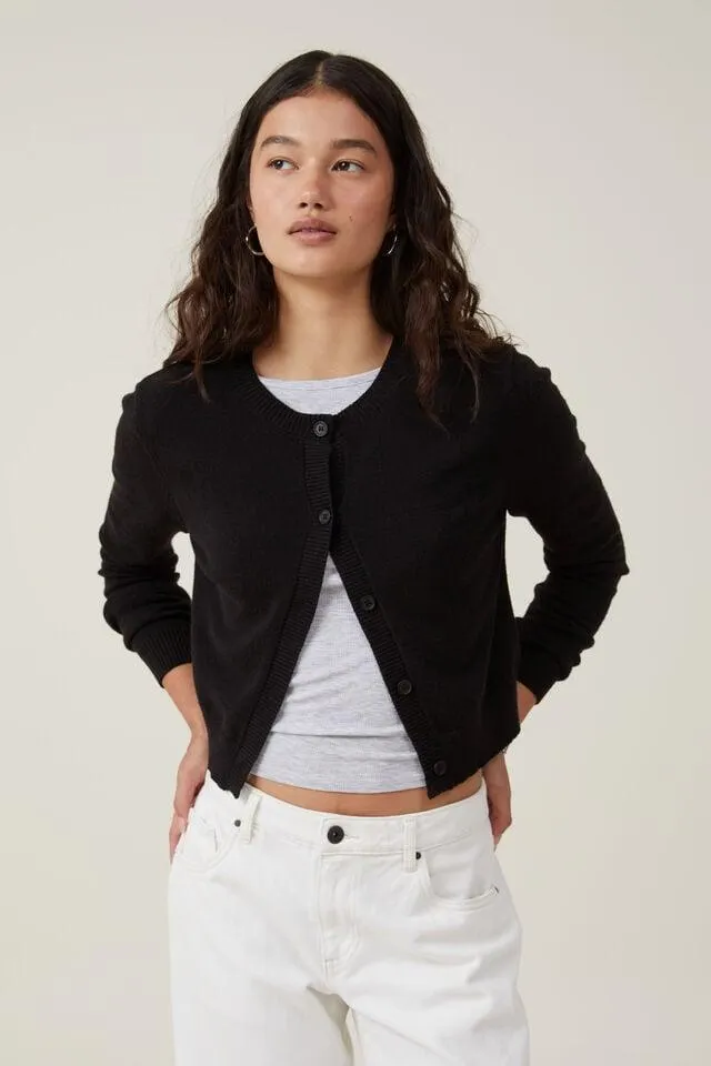 Everfine Crew Neck Cardigan