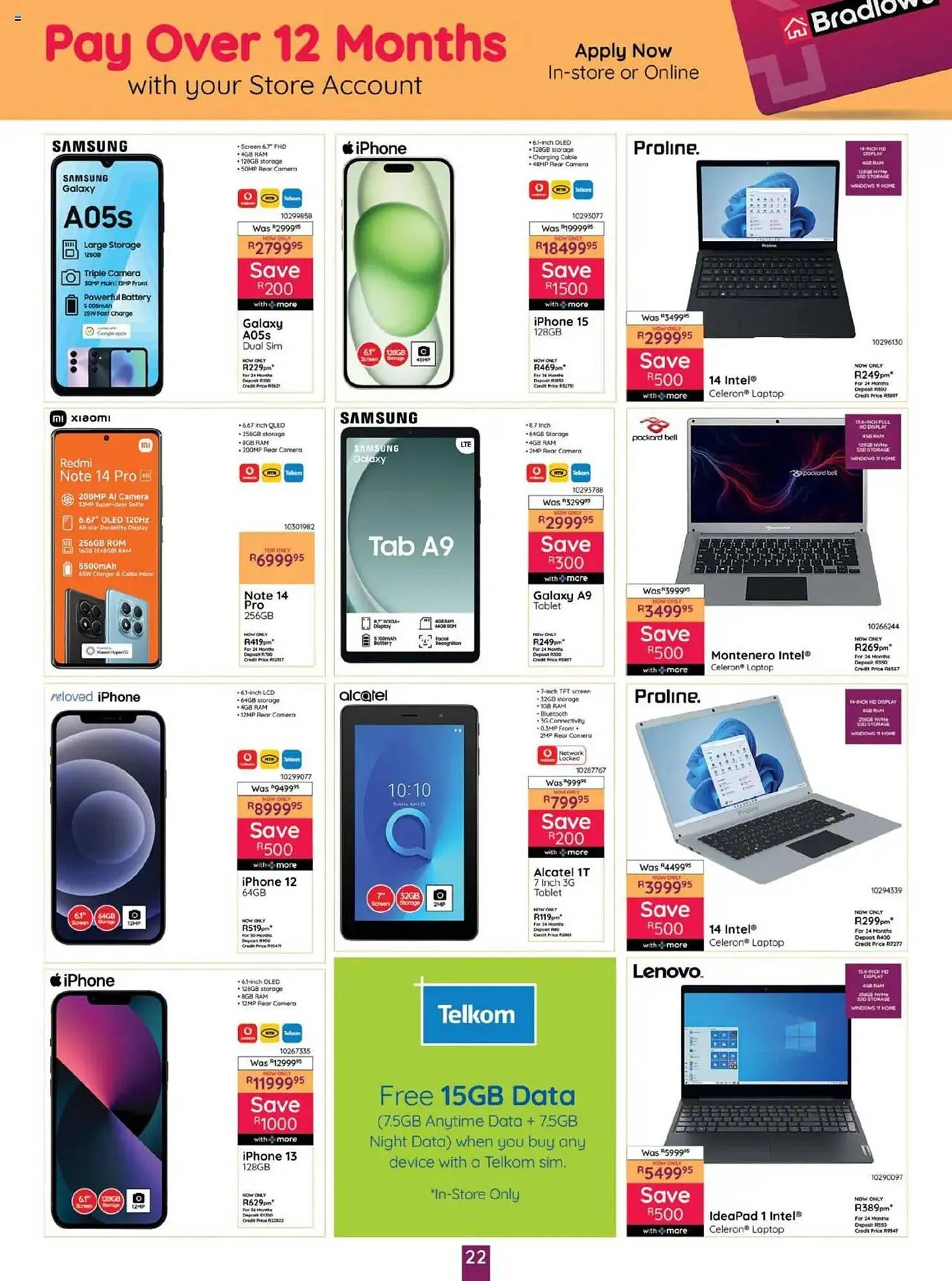 Bradlows catalogue from 14 April to 18 May 2025 - Catalogue Page 22