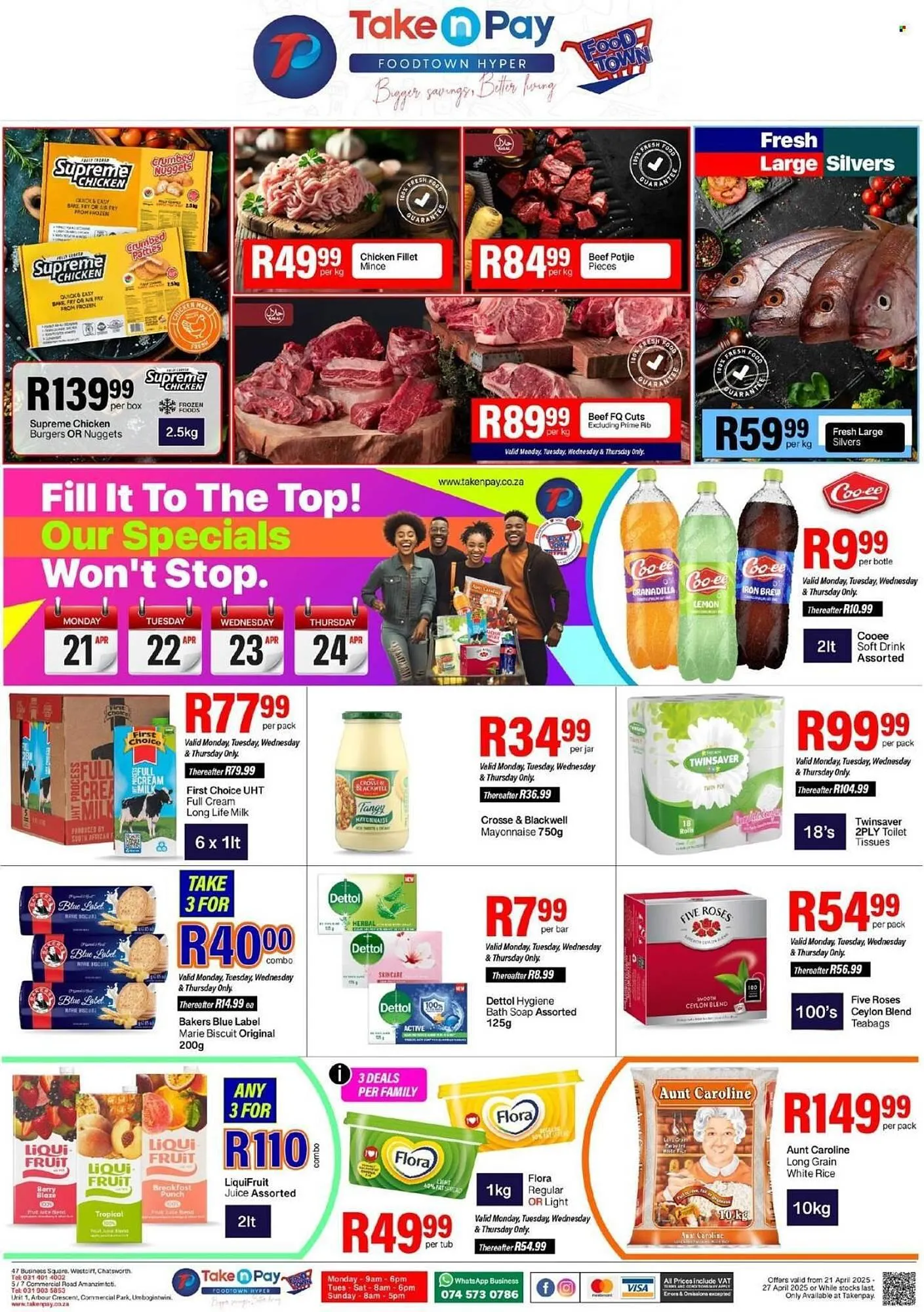 Take 'n Pay catalogue from 21 April to 27 April 2025 - Catalogue Page 1