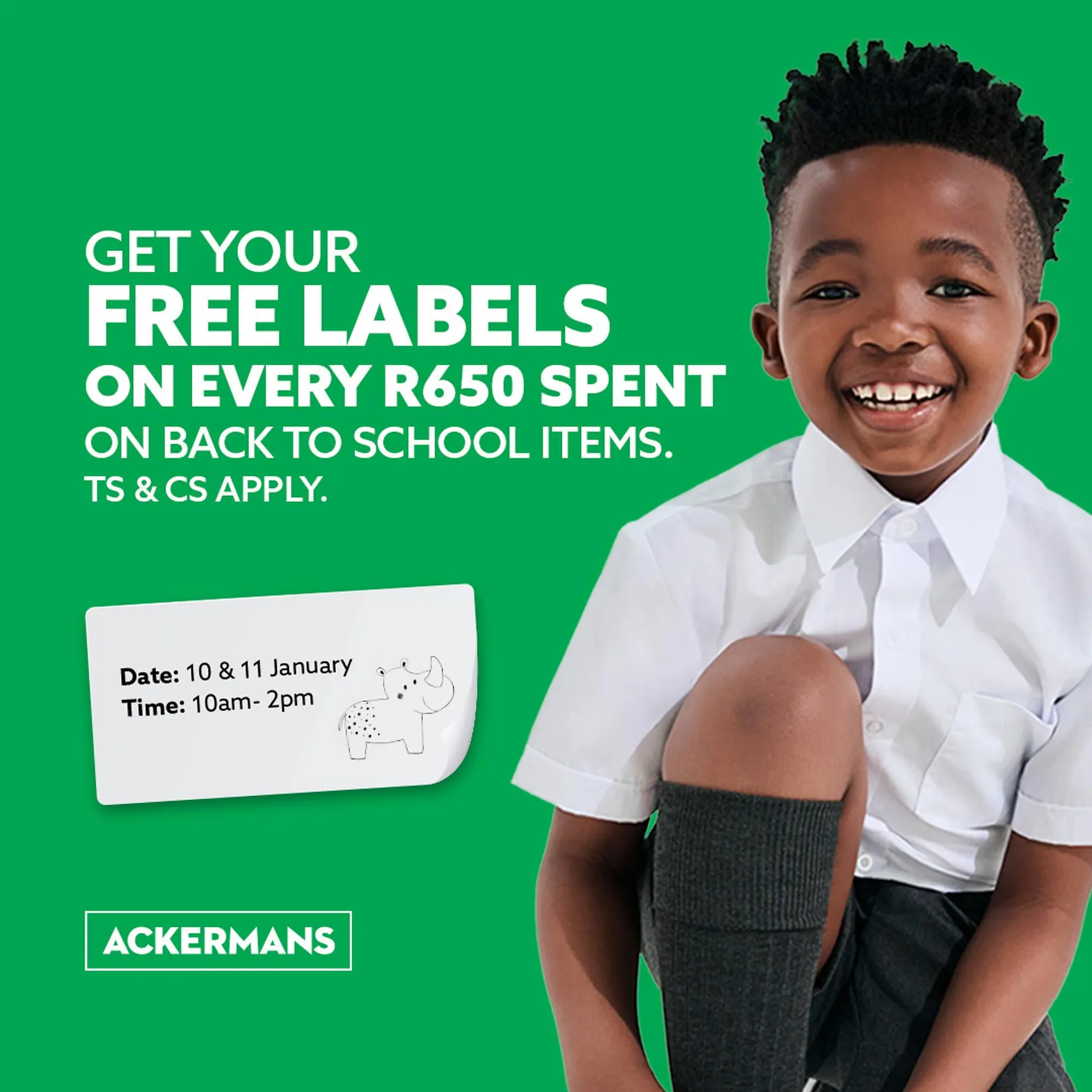 Ackermans catalogue from 10 January to 11 January 2026 - Catalogue Page 1