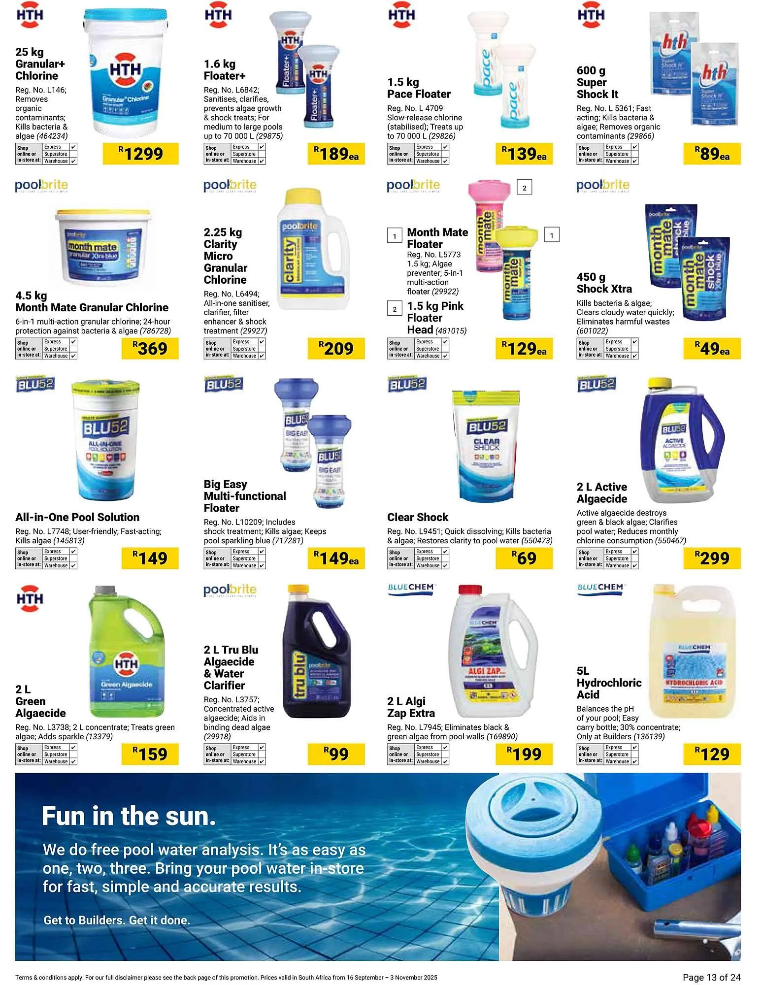 Builders Warehouse catalogue from 16 September to 3 November 2025 - Catalogue Page 13