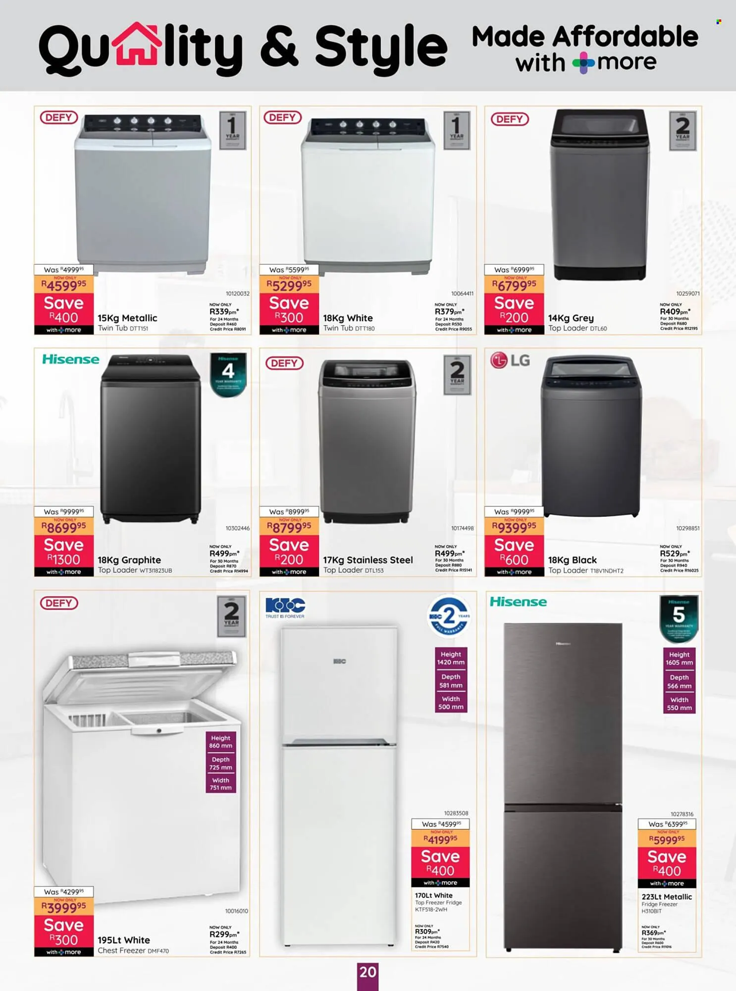 Bradlows catalogue from 17 July to 20 August 2025 - Catalogue Page 20