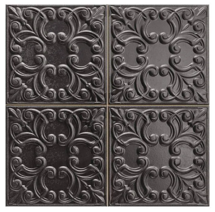 Tin Tile Black Pre-Corte