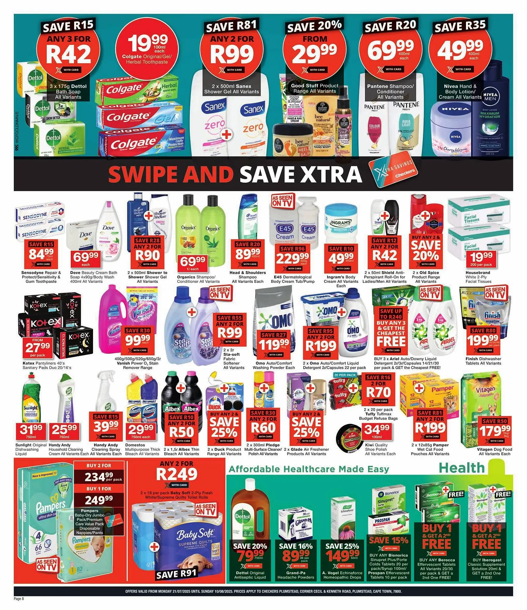 Checkers catalogue from 21 July to 10 August 2025 - Catalogue Page 8