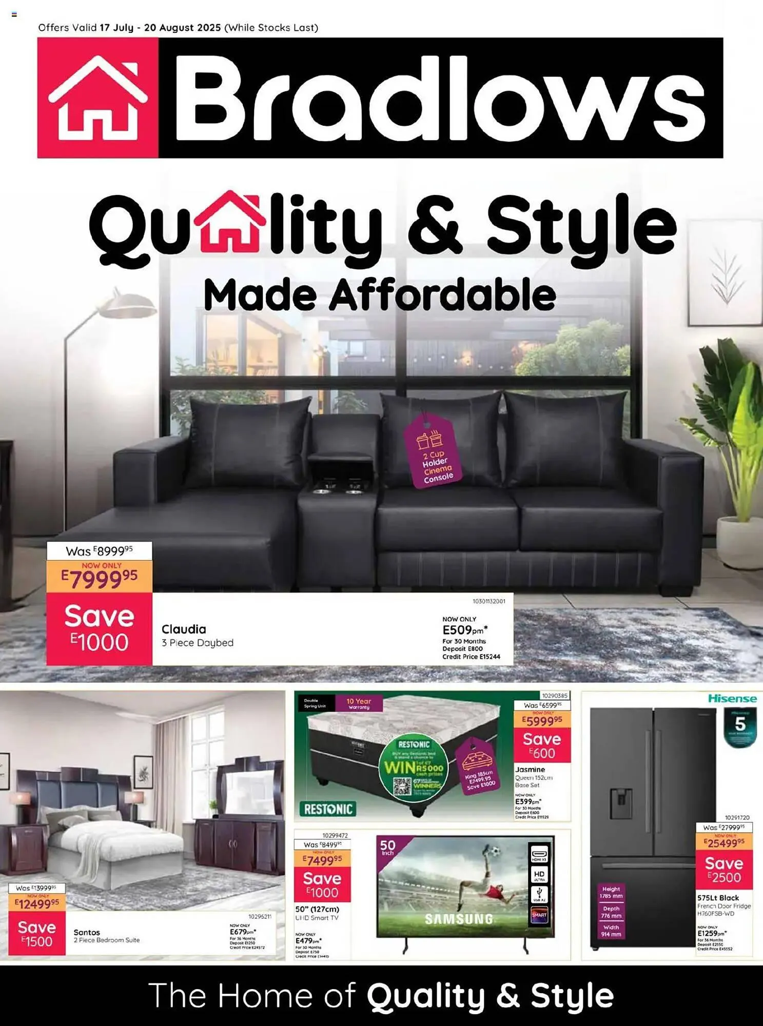 Bradlows catalogue from 17 July to 20 August 2025 - Catalogue Page 1