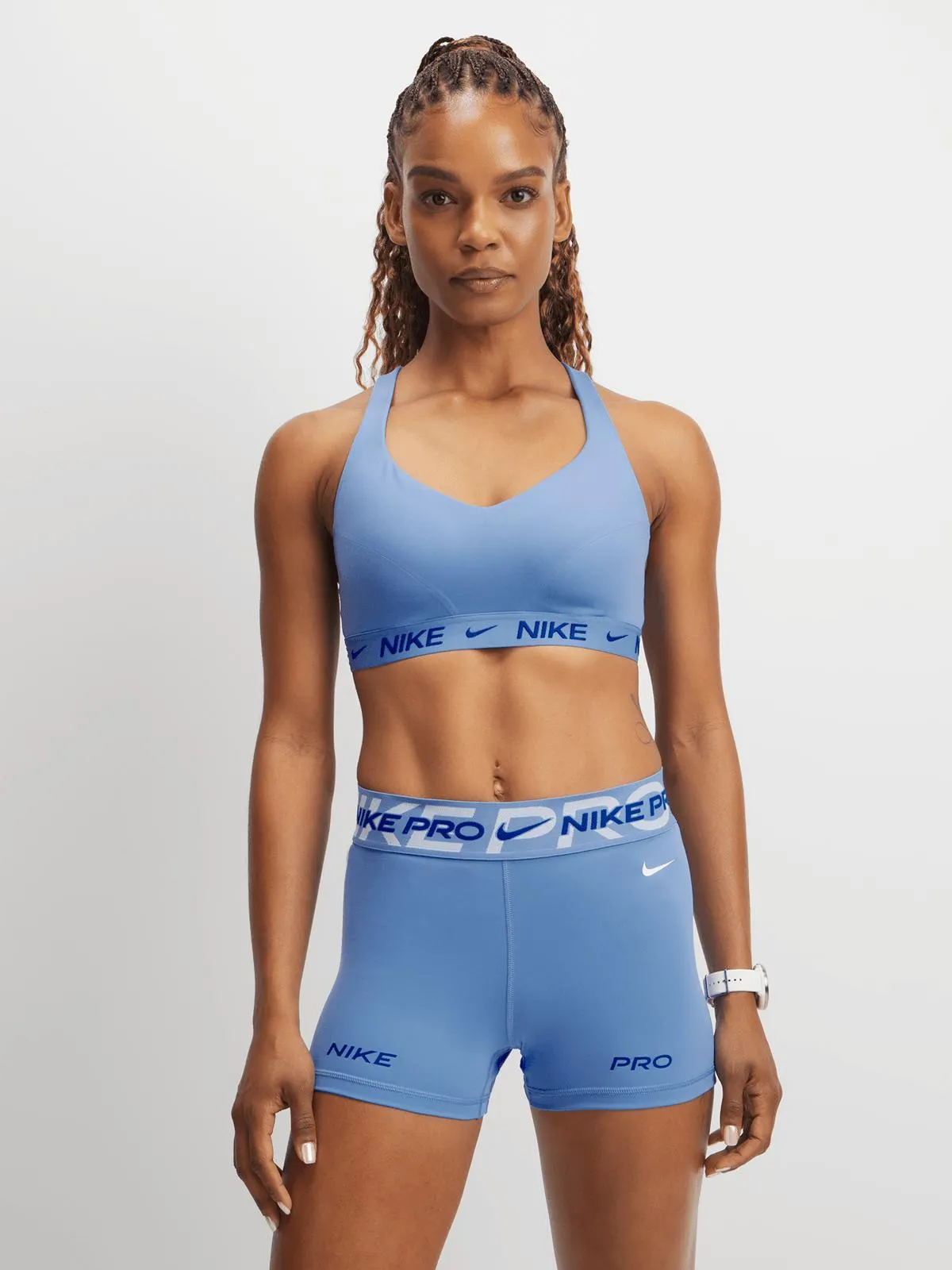 Nike Womens Indy Padded Adjustable Royal Pulse Sports Bra