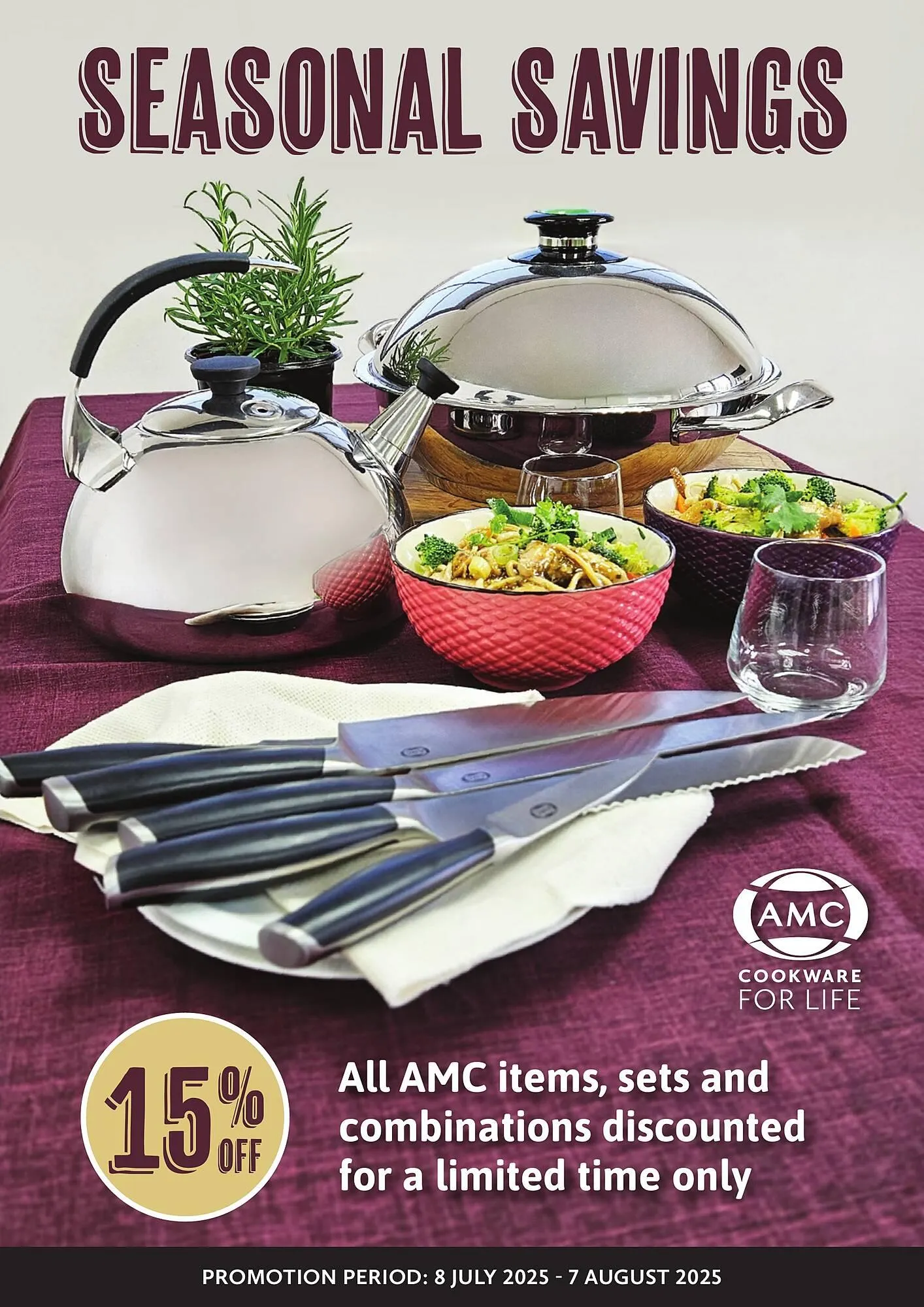 AMC Cookware catalogue from 8 July to 8 August 2025 - Catalogue Page 1