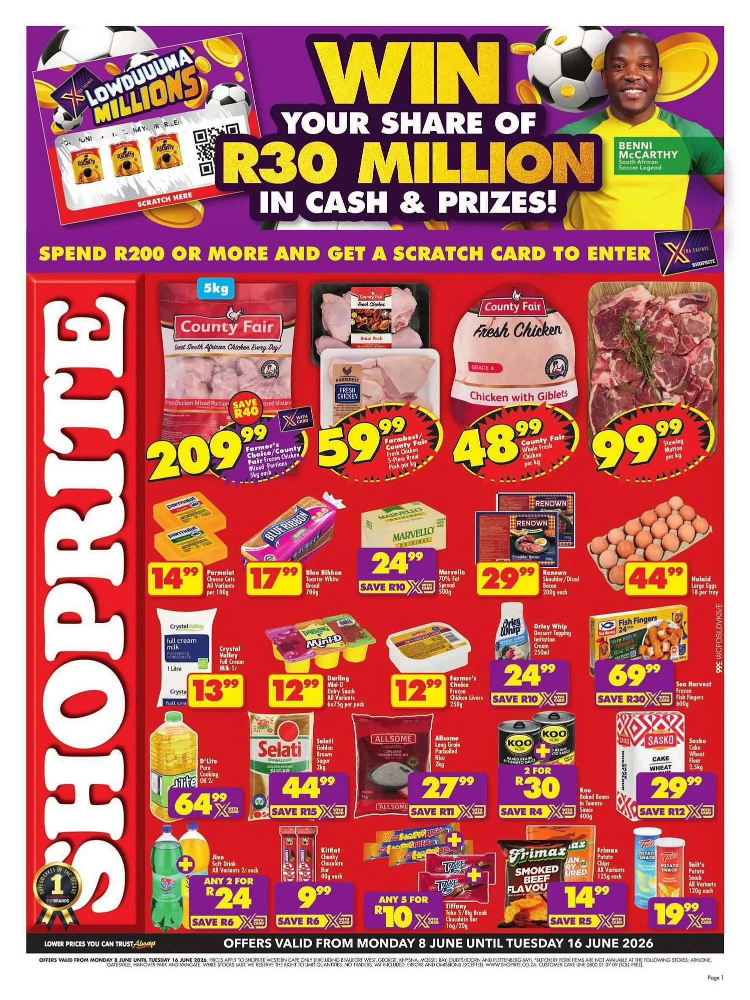 Shoprite catalogue from 8 June to 16 June 2026 - Catalogue Page 1