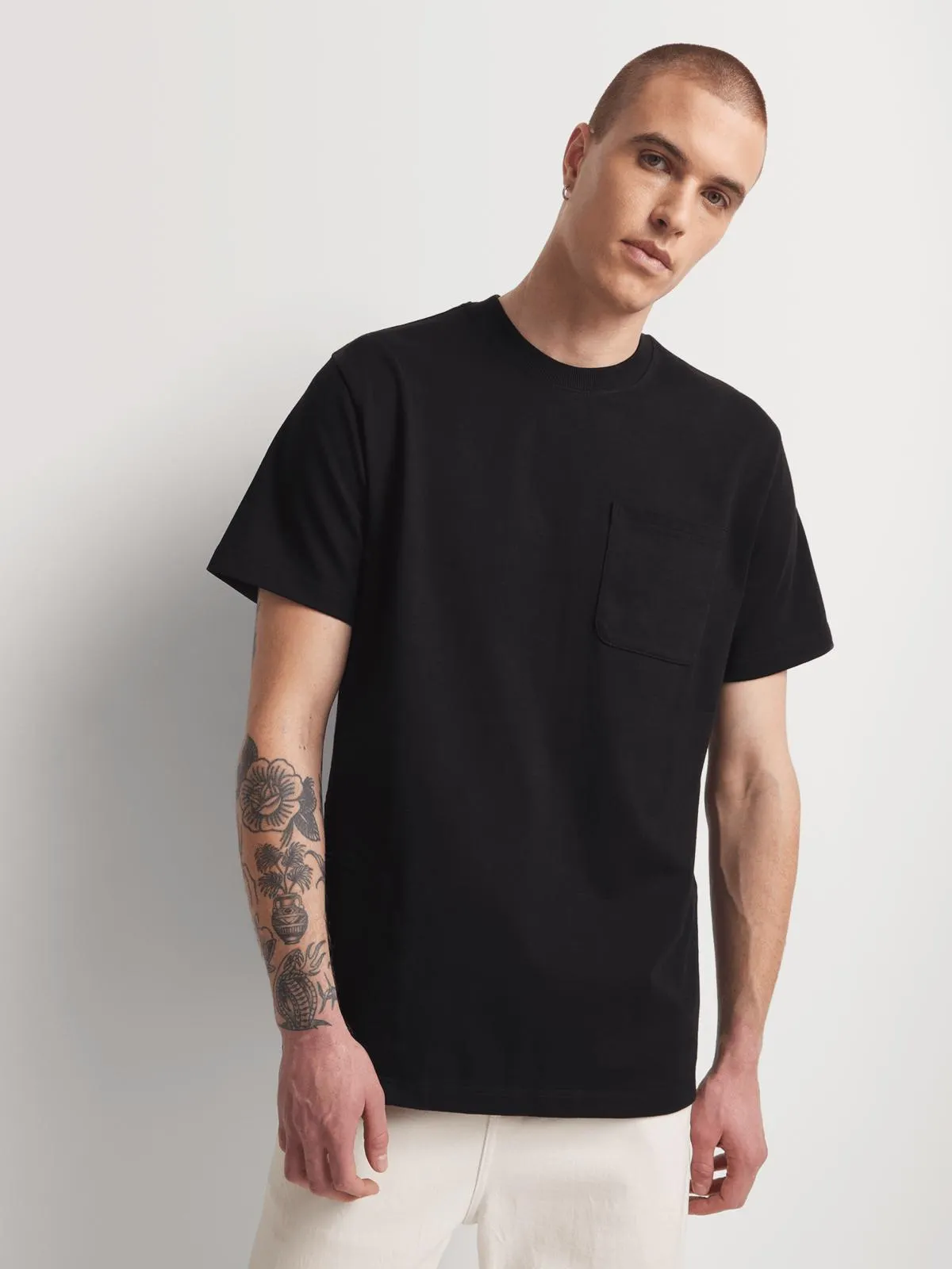 Union-DNM Men's Heavy Weight Black Pocket T-Shirt