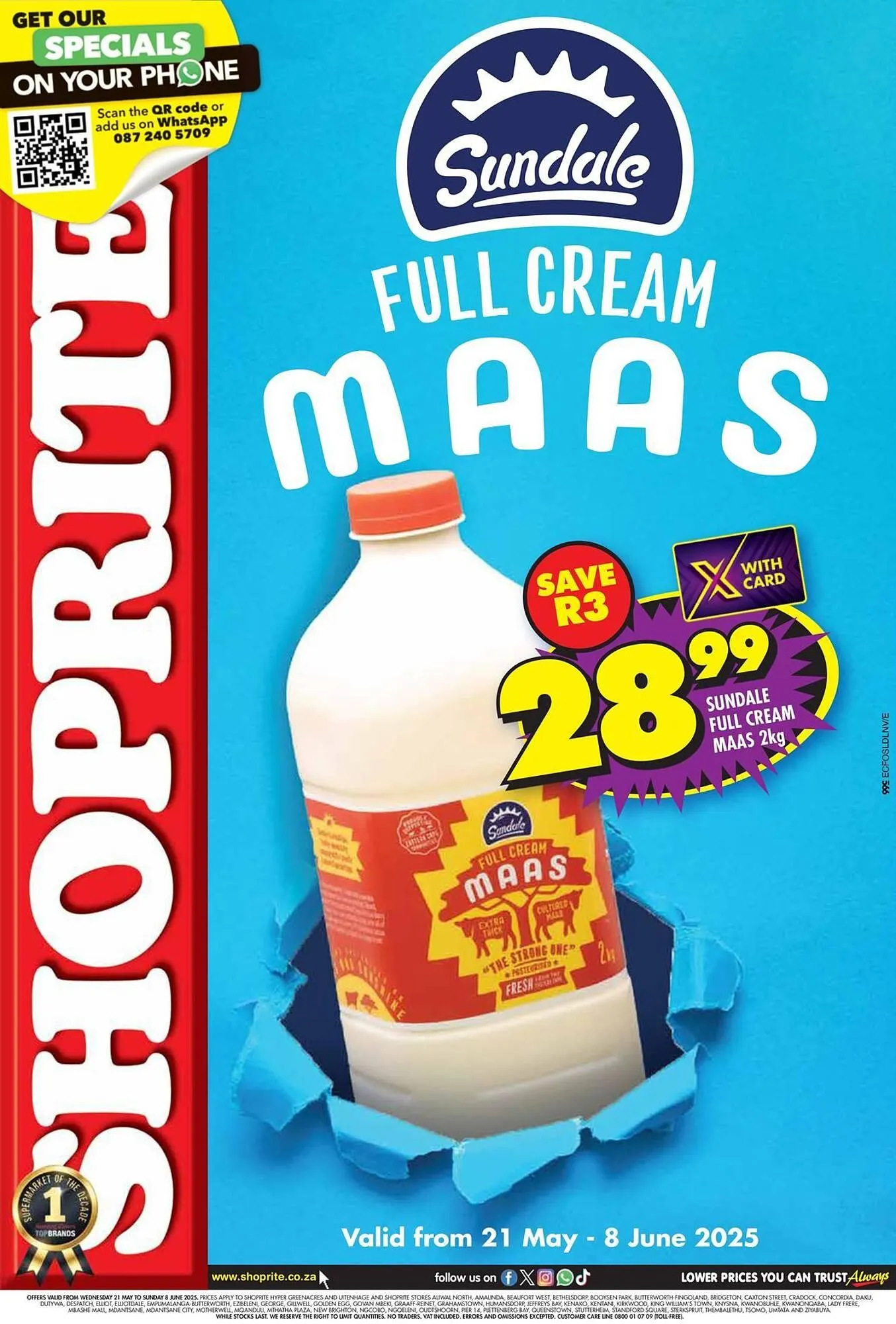 Shoprite catalogue from 26 May to 8 June 2025 - Catalogue Page 1