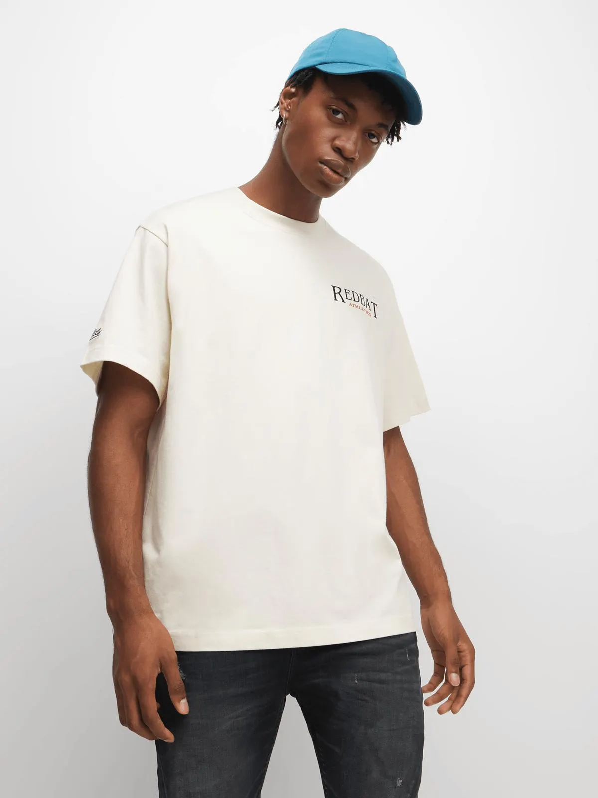 Redbat Athletics Men's Ecru Relaxed T-Shirt