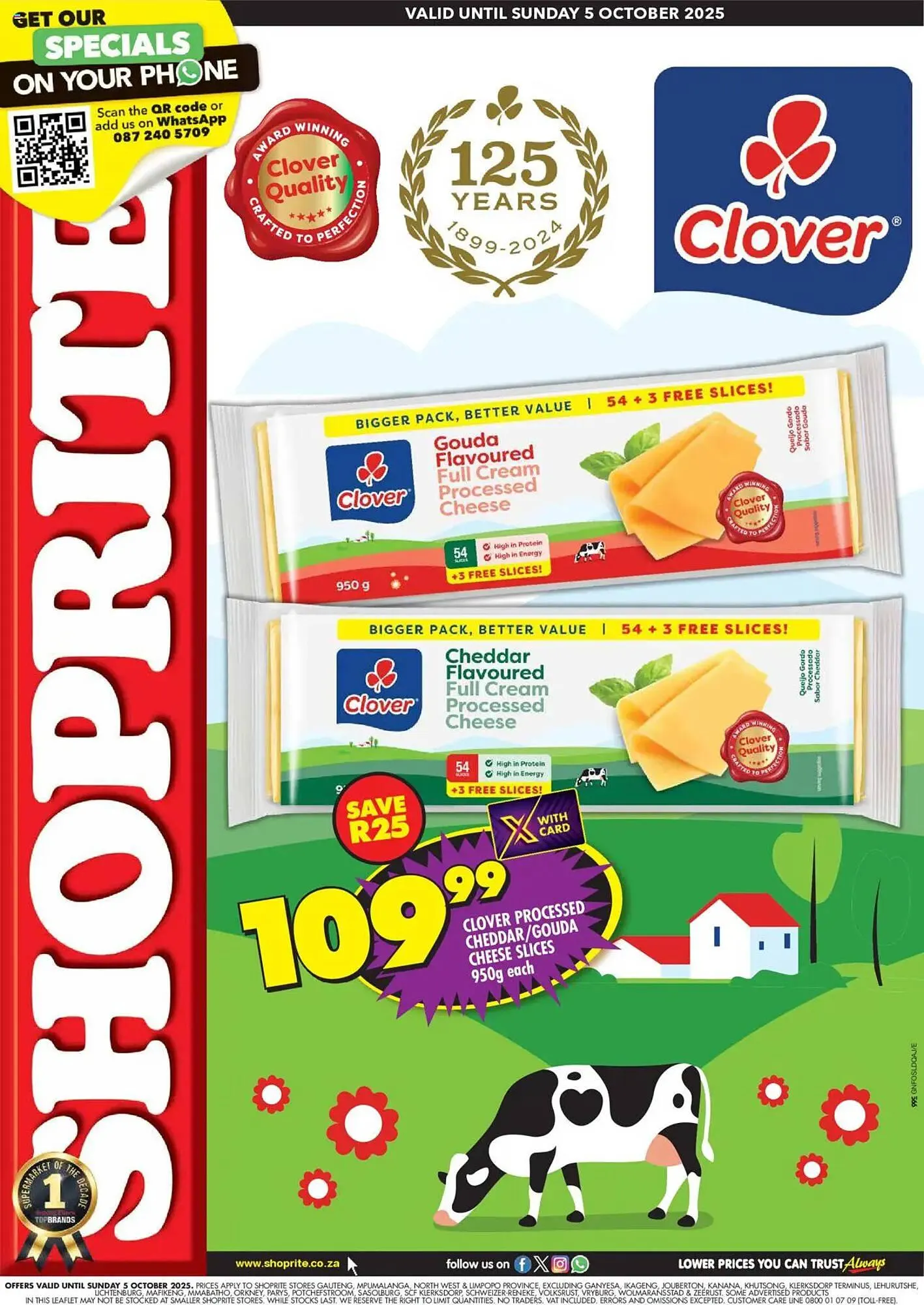 Shoprite catalogue from 25 September to 5 October 2025 - Catalogue Page 1