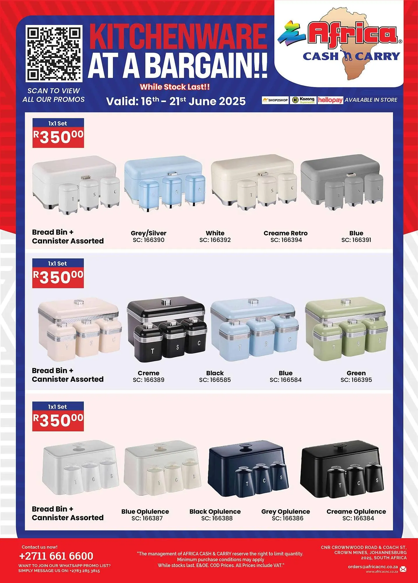 Africa Cash and Carry catalogue from 16 June to 21 June 2025 - Catalogue Page 1
