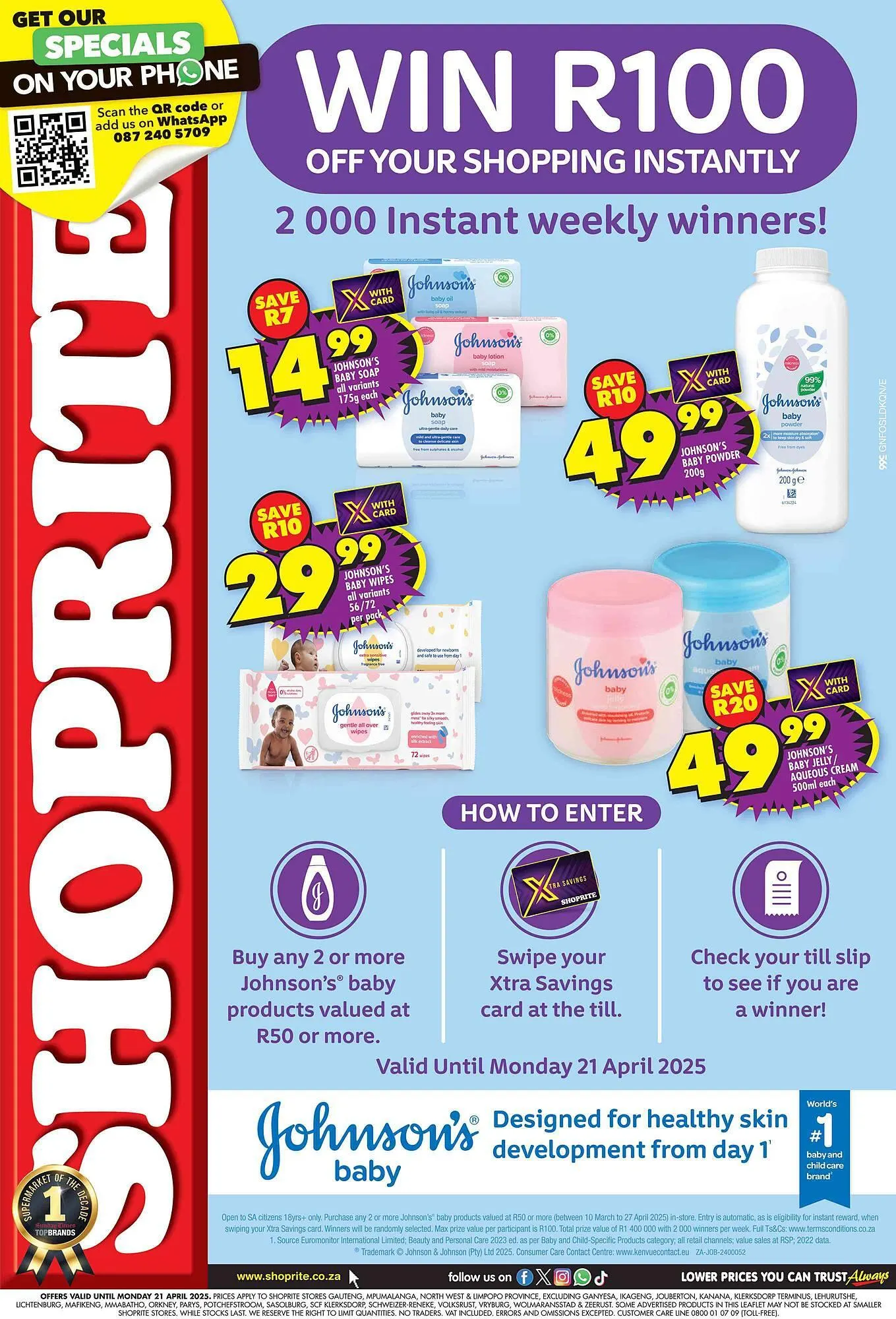 Shoprite catalogue from 9 April to 21 April 2025 - Catalogue Page 1