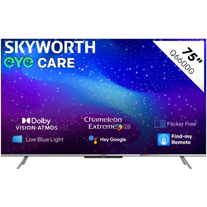 Skyworth 75-inch QLED Google TV-75Q6600G