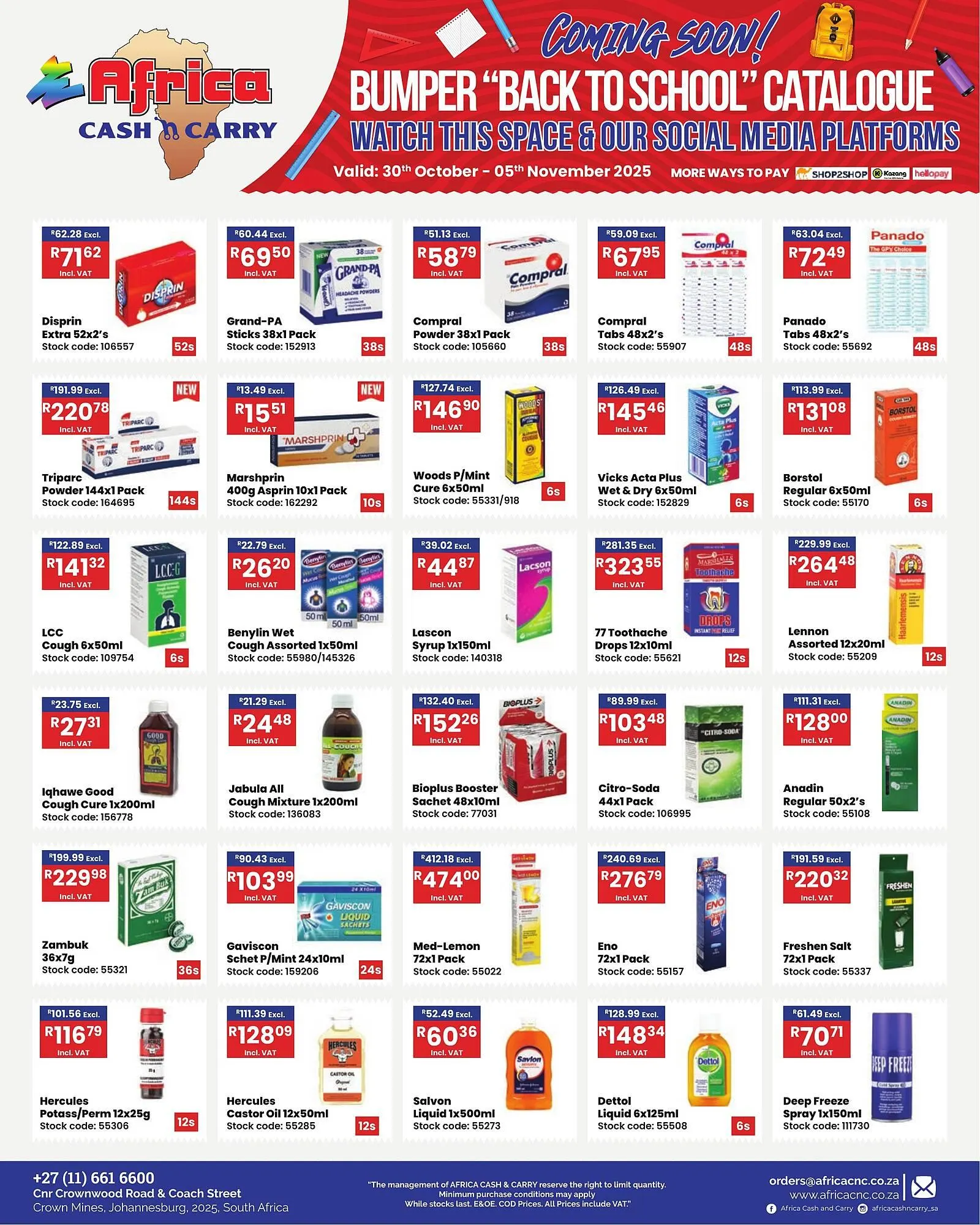 Africa Cash and Carry catalogue from 30 October to 5 November 2025 - Catalogue Page 8