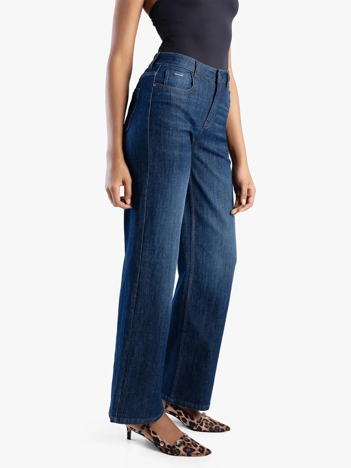 Women's Sissy Boy Blue High Waist Wide Leg Jeans