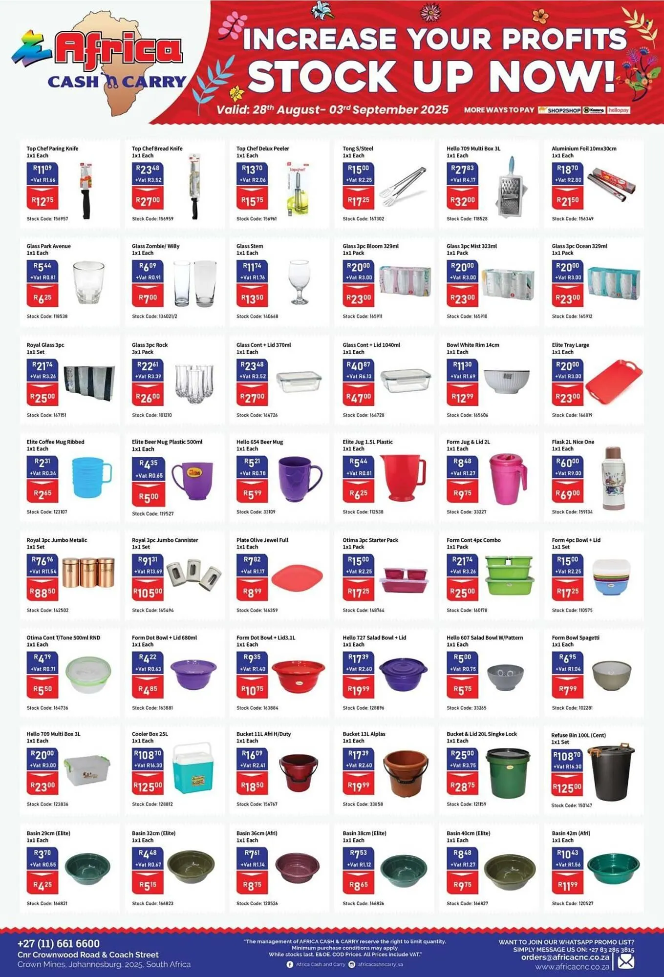 Africa Cash and Carry catalogue from 28 August to 3 September 2025 - Catalogue Page 20