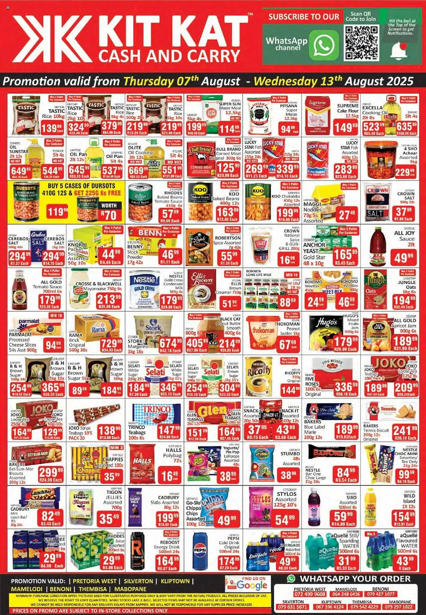 KitKat Cash and Carry catalogue from 7 August to 13 August 2025 - Catalogue Page 1