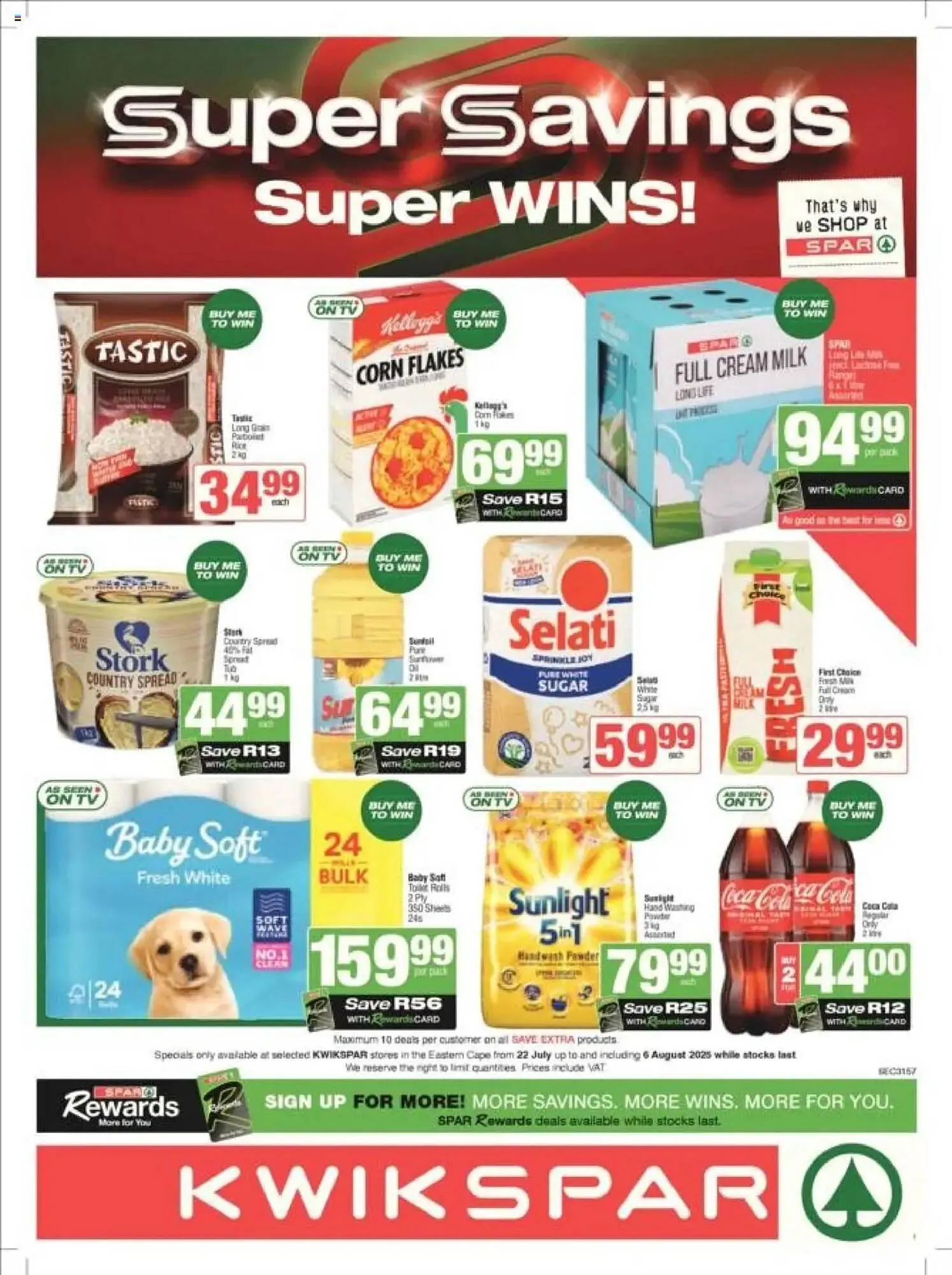 KwikSpar catalogue from 22 July to 6 August 2025 - Catalogue Page 1