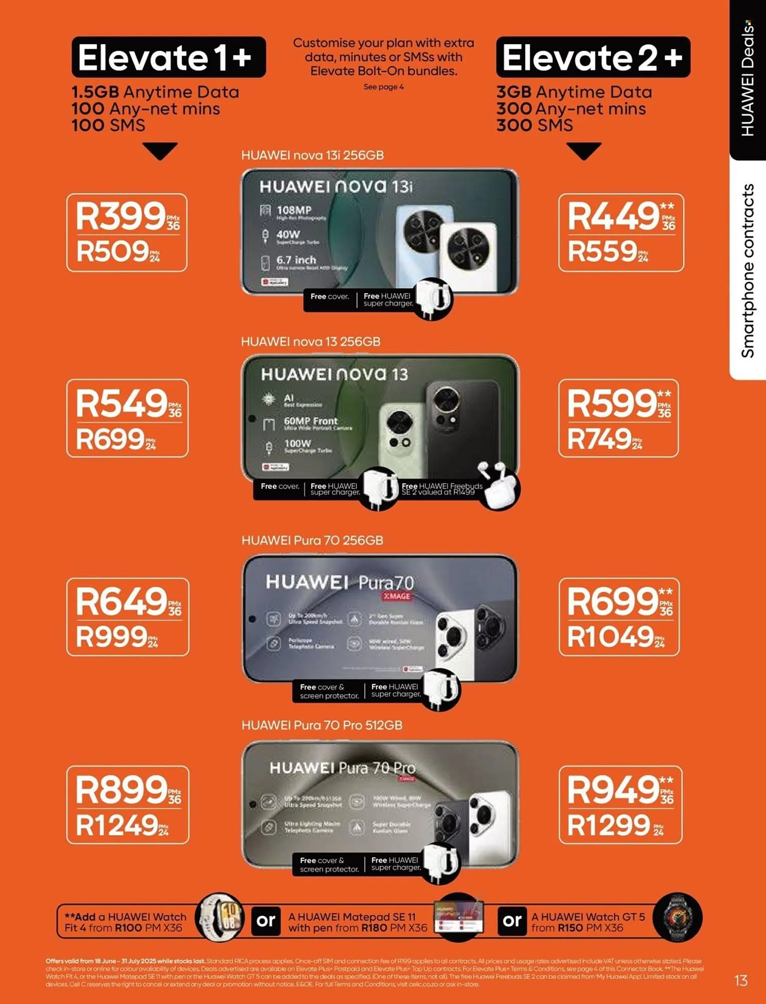 Cell C catalogue from 18 June to 31 July 2025 - Catalogue Page 13