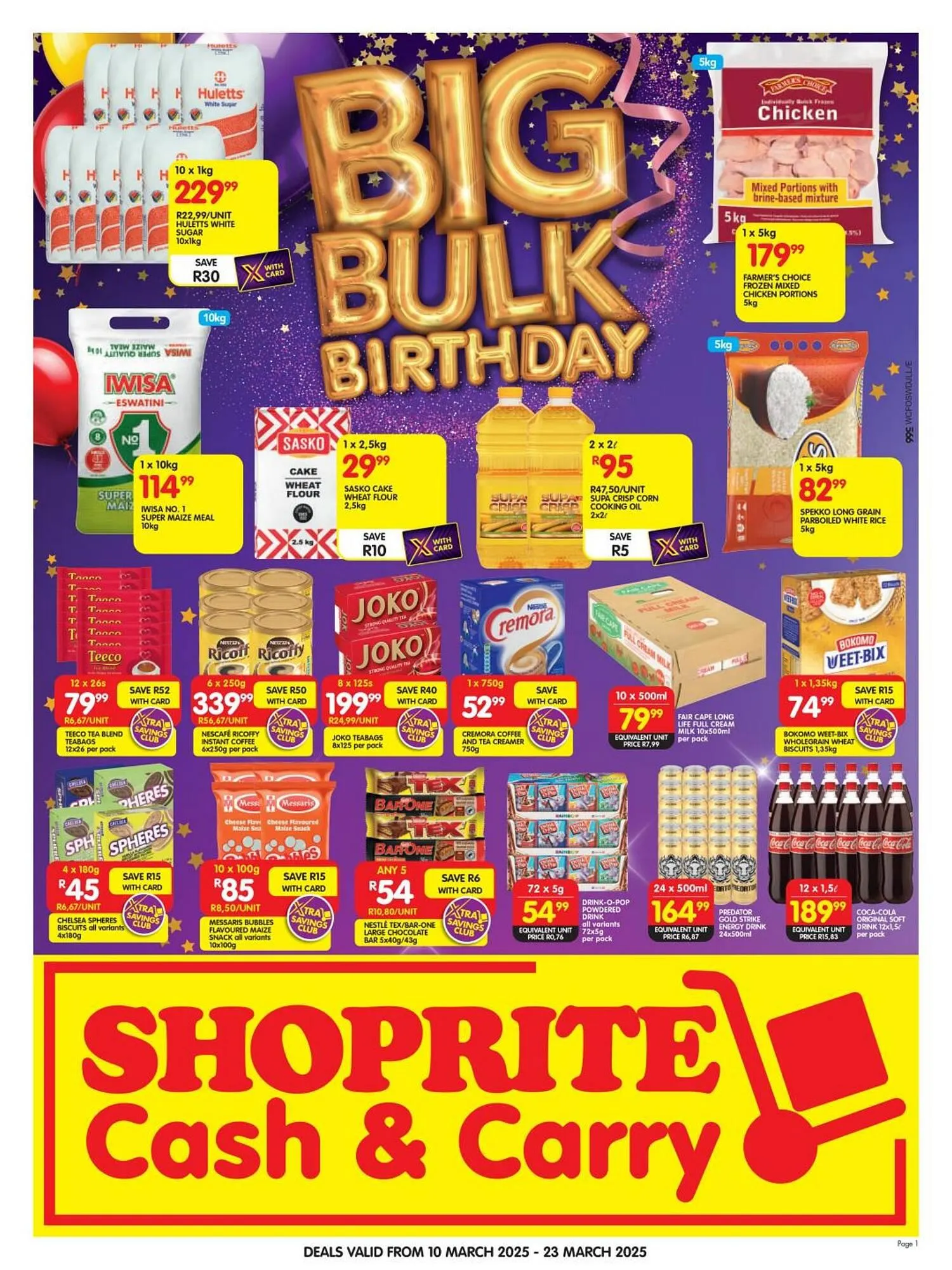 Shoprite catalogue from 10 March to 23 March 2025 - Catalogue Page 1