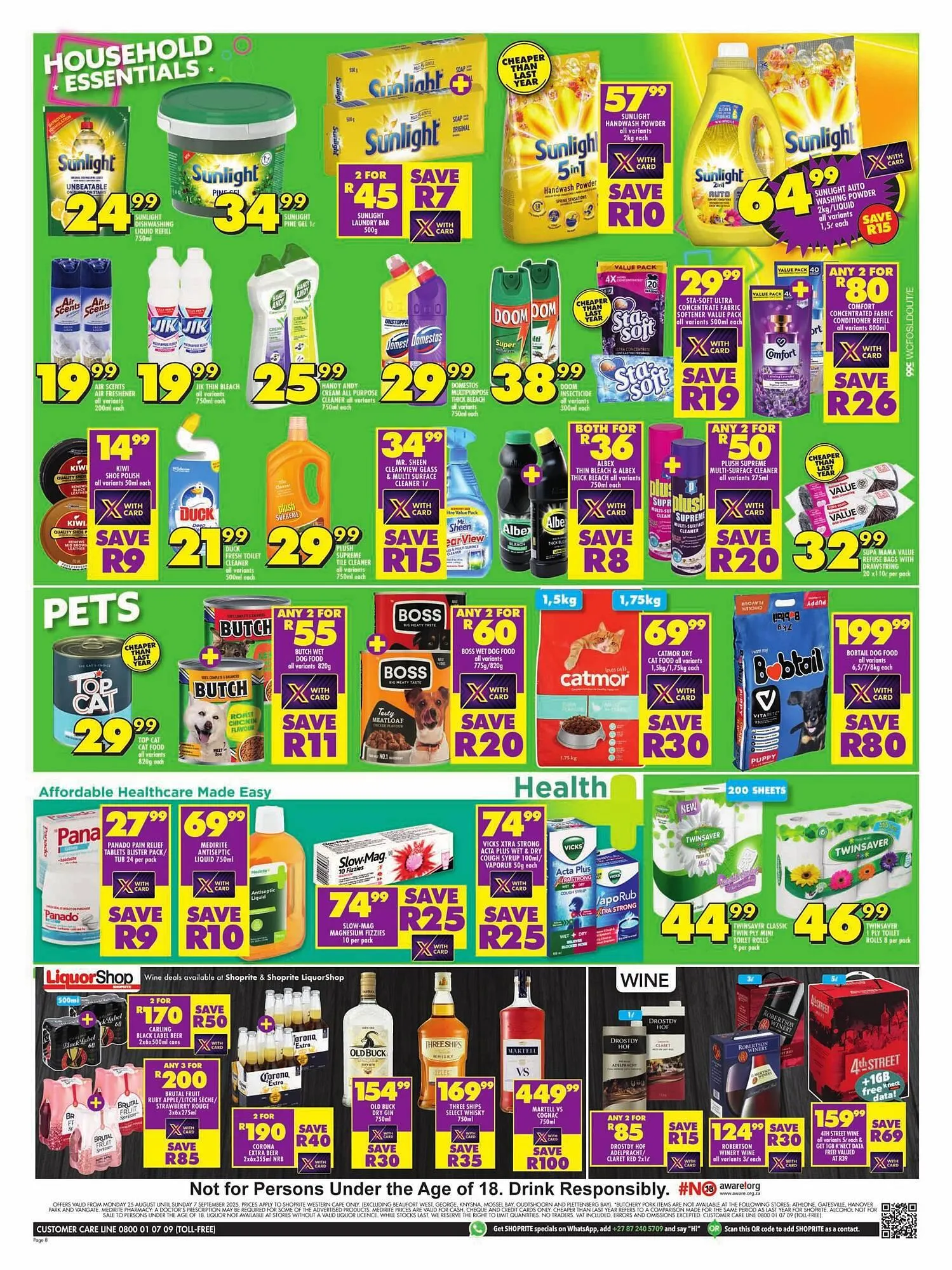 Shoprite catalogue from 25 August to 7 September 2025 - Catalogue Page 8