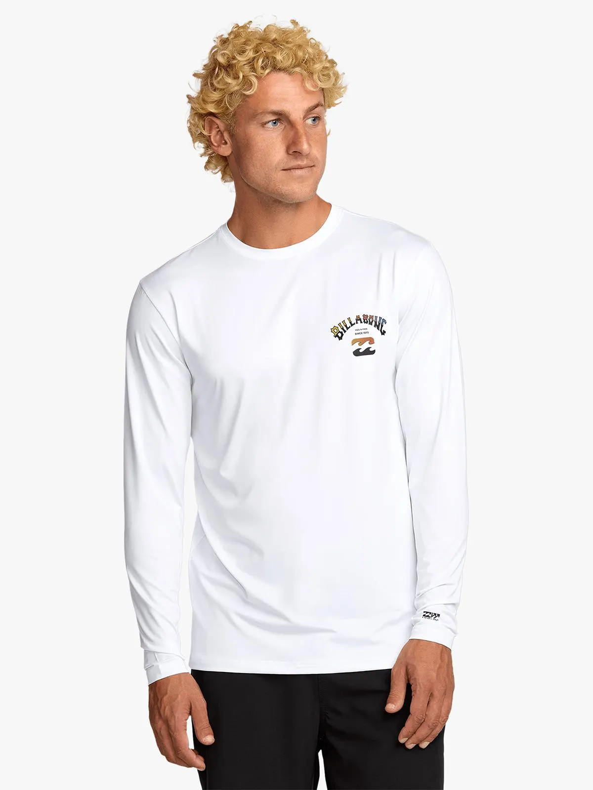 Men's Billabong White Arch Fade Loose Fit Rashvest