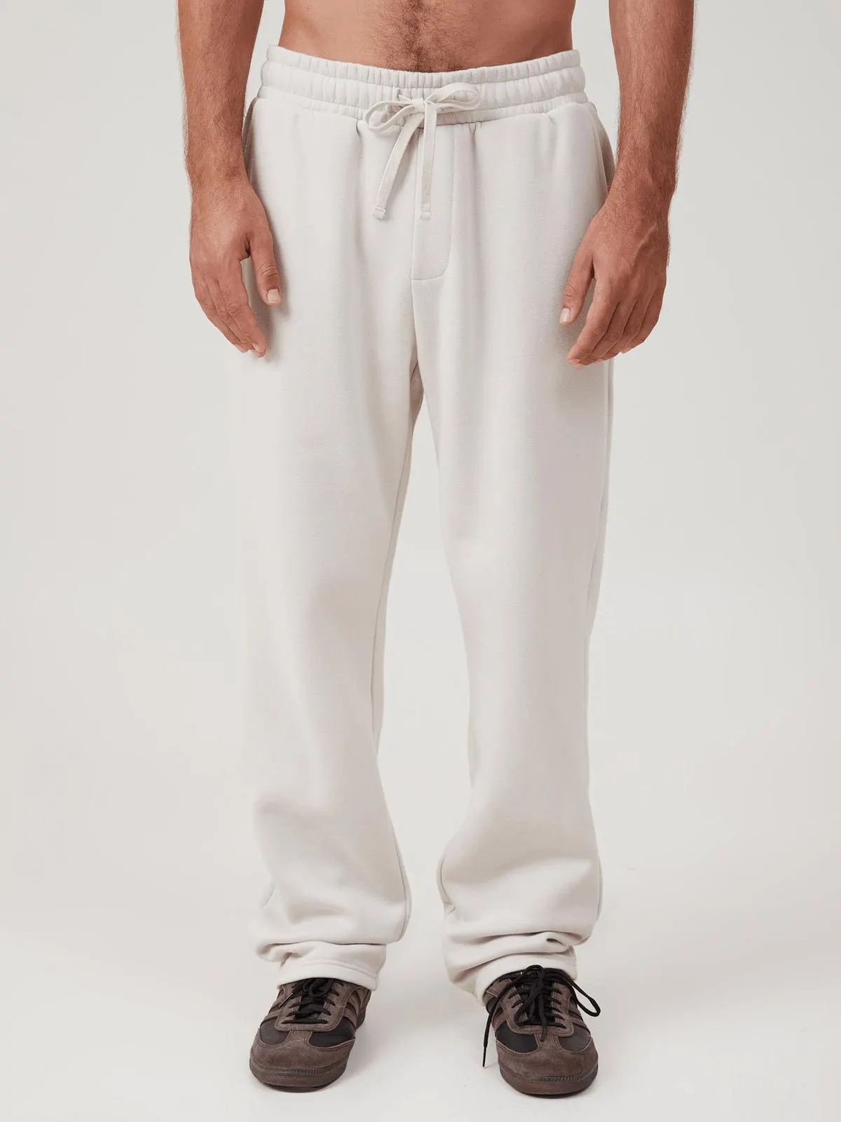 Men's Cotton On White Relaxed Track Pants
