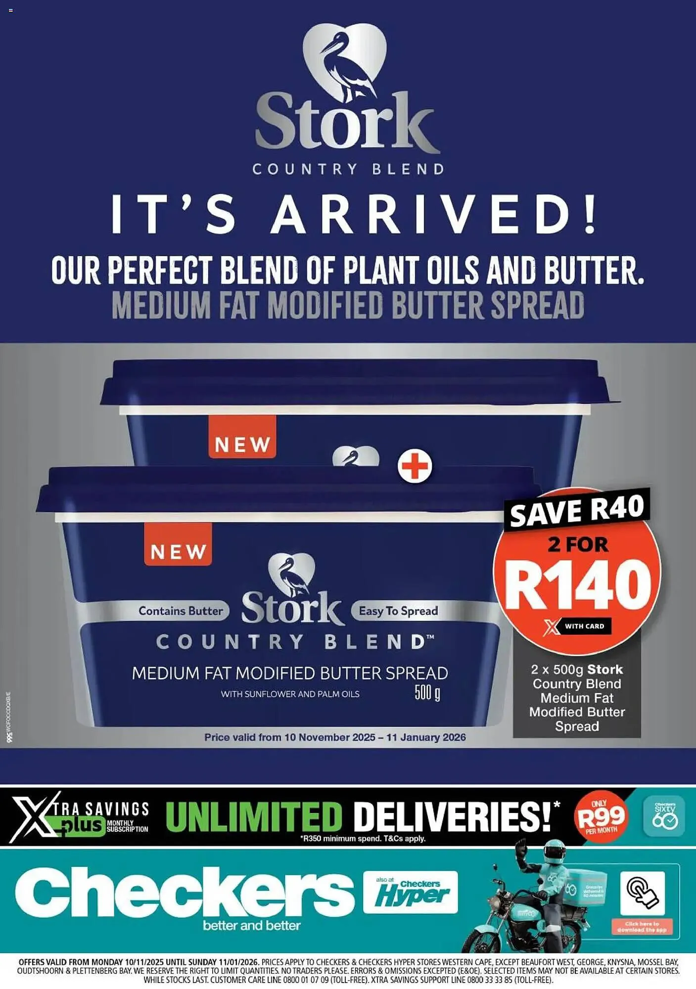 Checkers catalogue from 10 November to 11 January 2026 - Catalogue Page 1