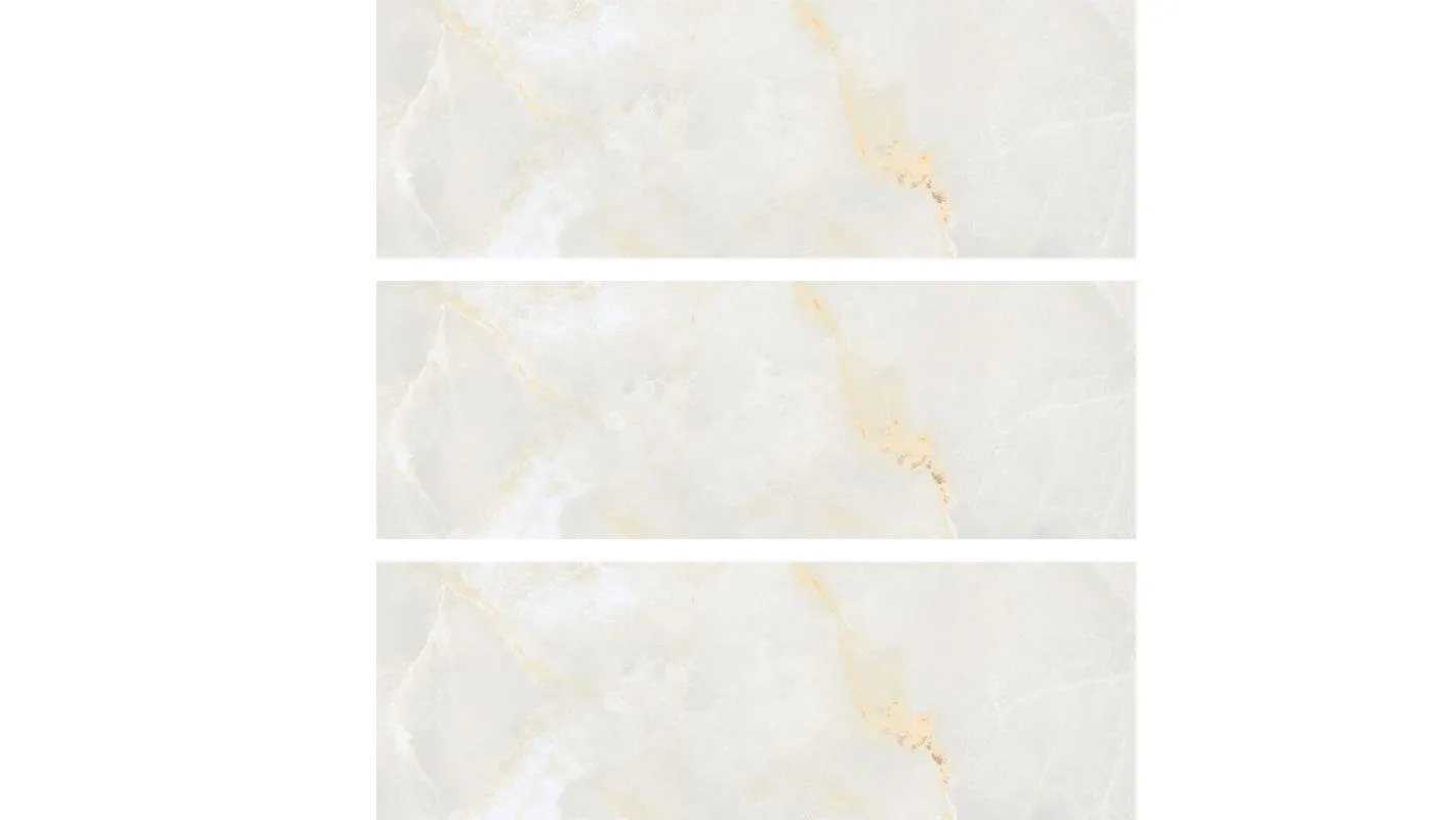 Quios Silver Rectified Gloss Glazed Ceramic Wall Tile 400 x 1200mm
