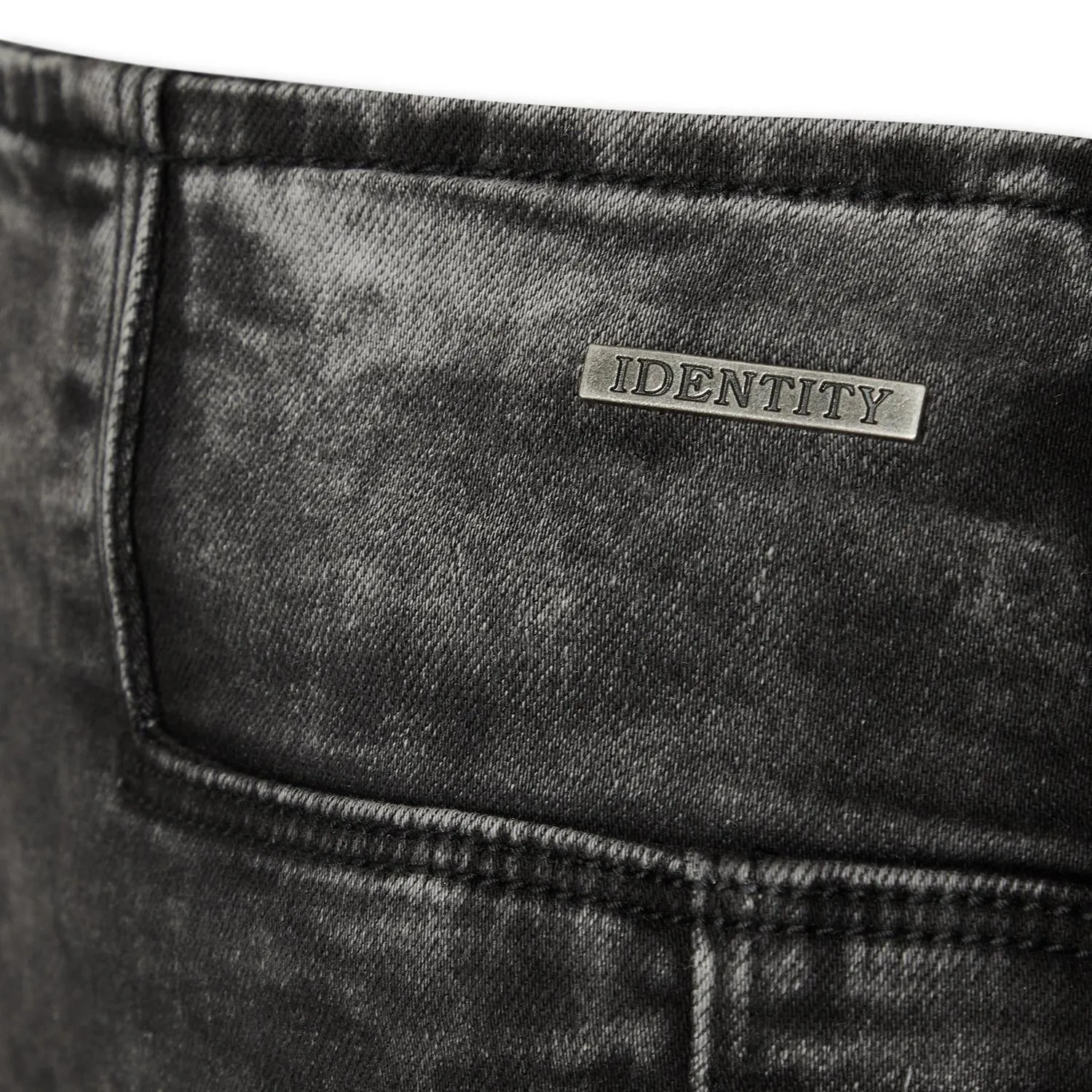 Grey Denim Pencil Skirt