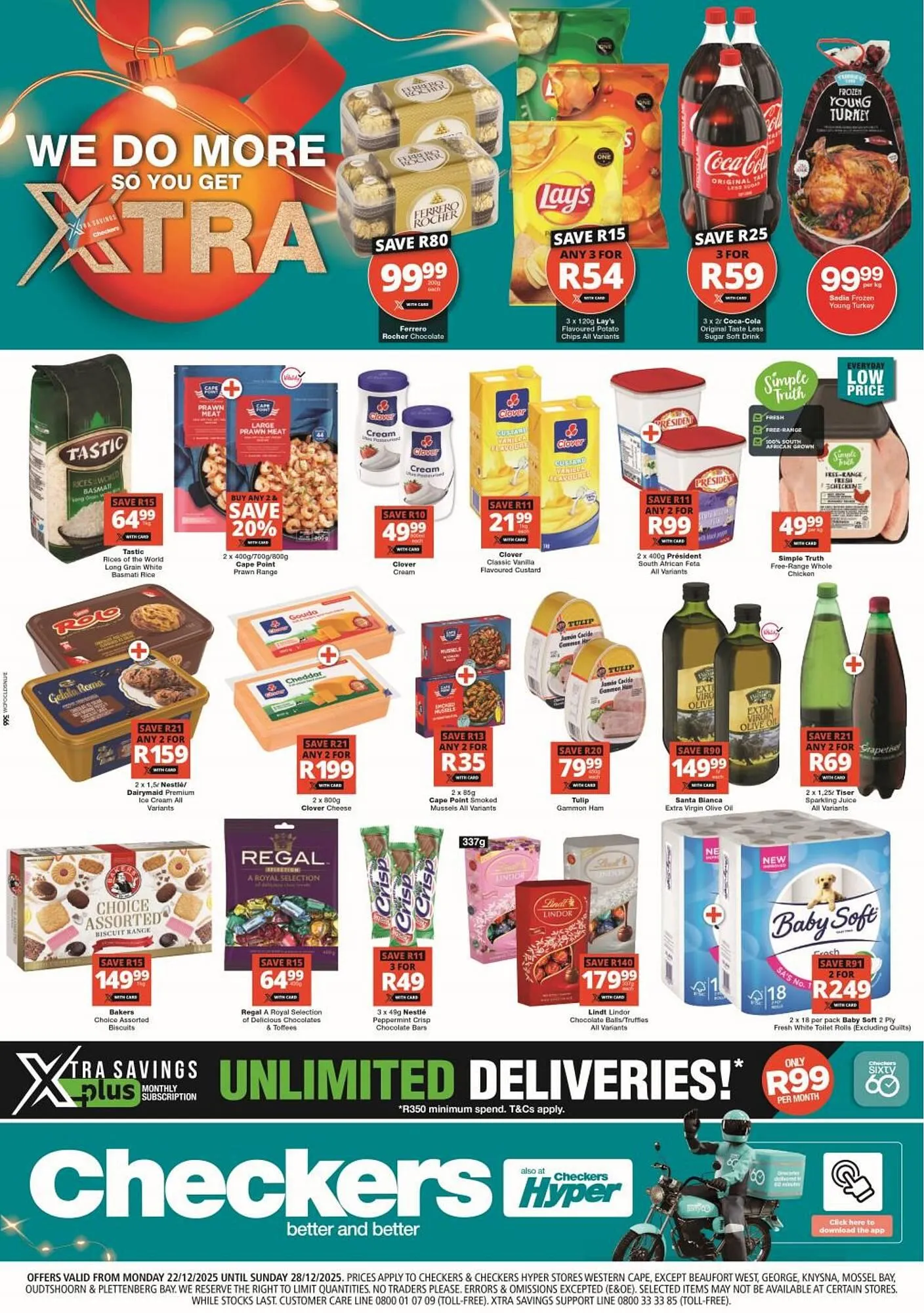 Checkers catalogue from 22 December to 28 December 2025 - Catalogue Page 1