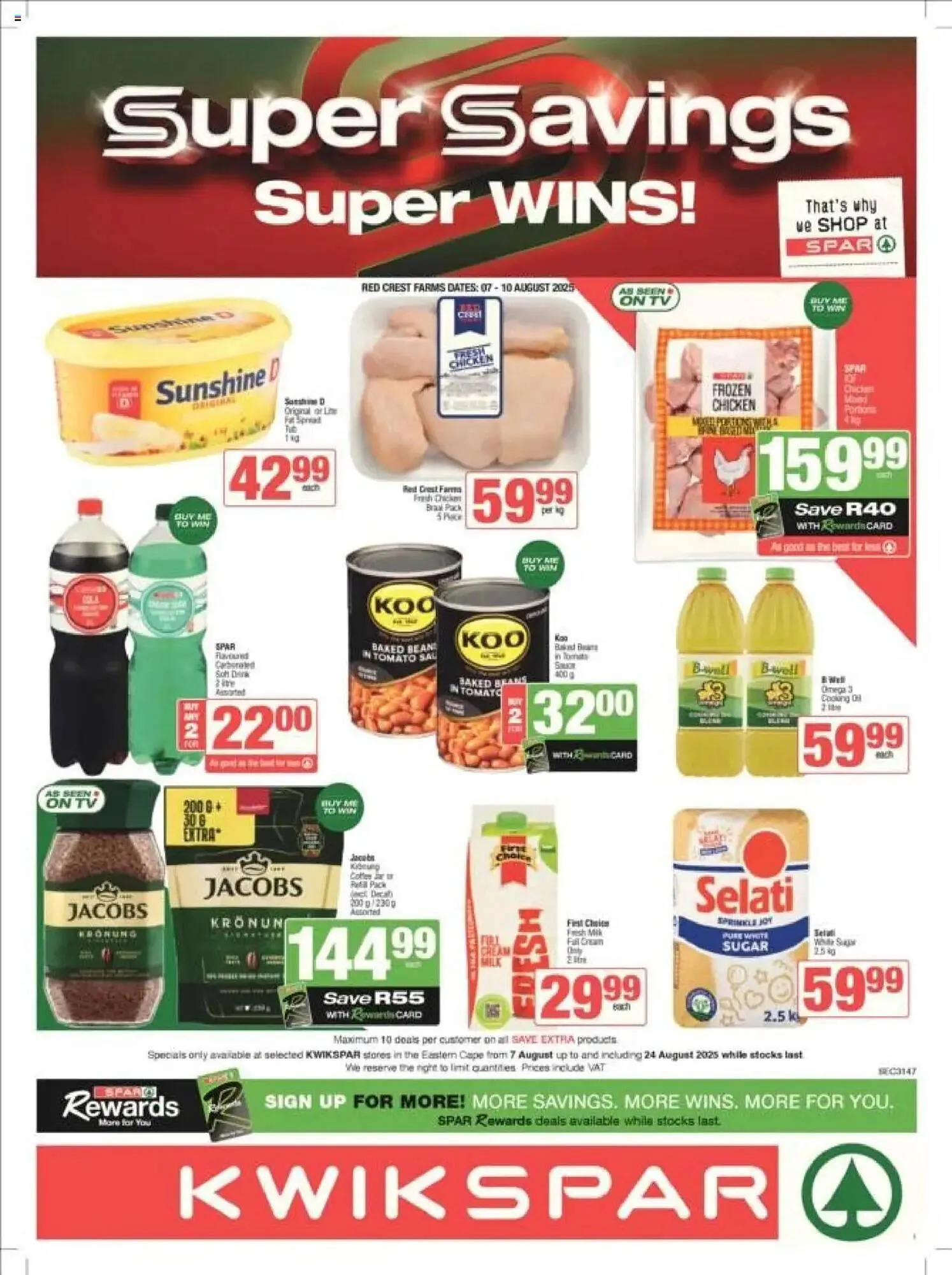 KwikSpar catalogue from 7 August to 24 August 2025 - Catalogue Page 1