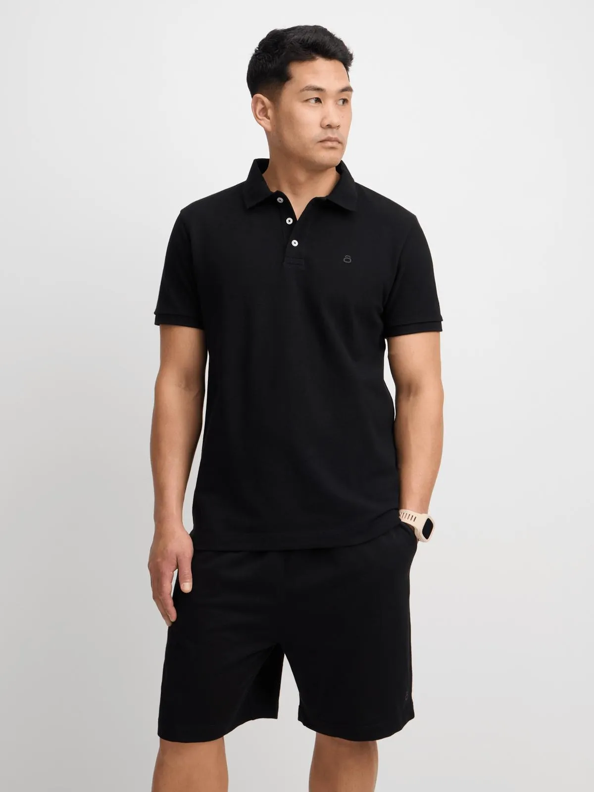 TS Mens Dynamic Fleece Black Shorts