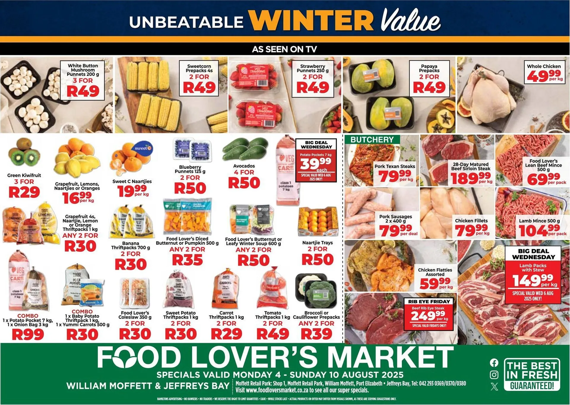 Food Lover's Market catalogue from 5 August to 10 August 2025 - Catalogue Page 1