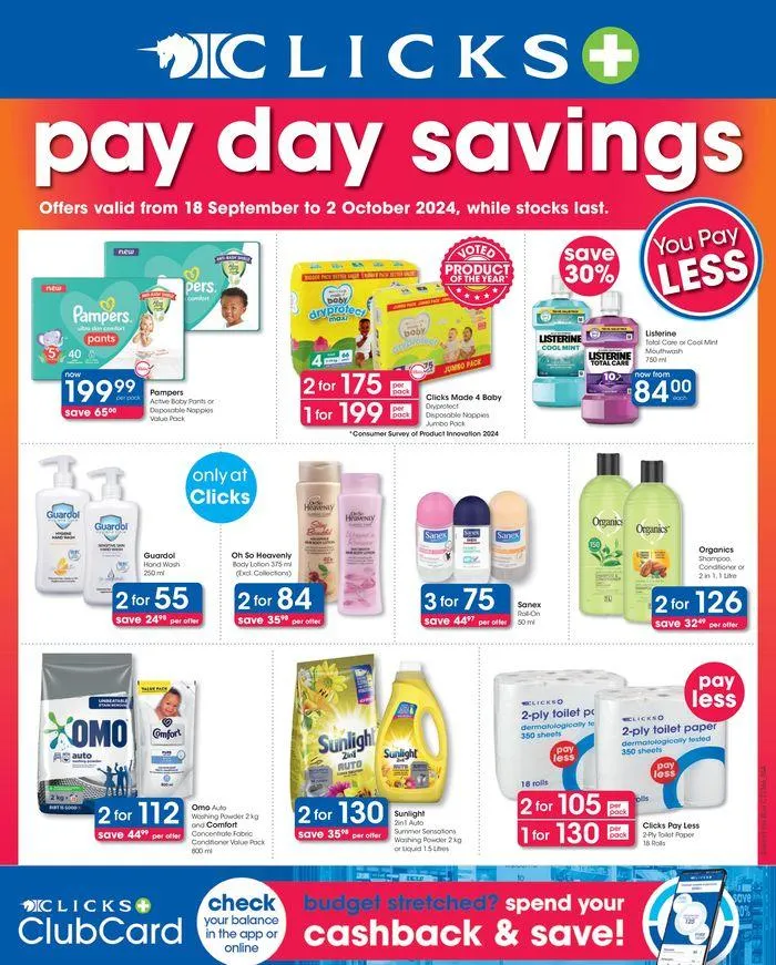 Pay Day Savings from 24 September to 2 October 2024 - Catalogue Page 1