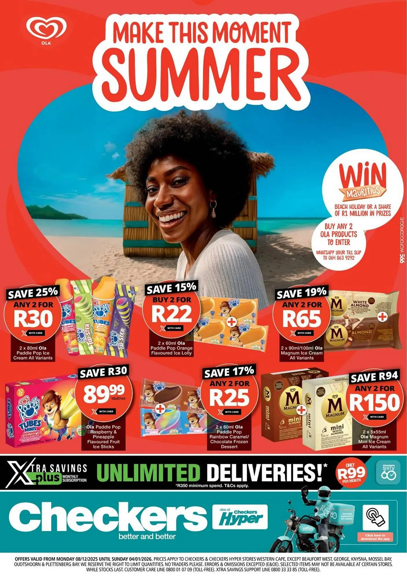 Checkers catalogue from 8 December to 4 January 2026 - Catalogue Page 1