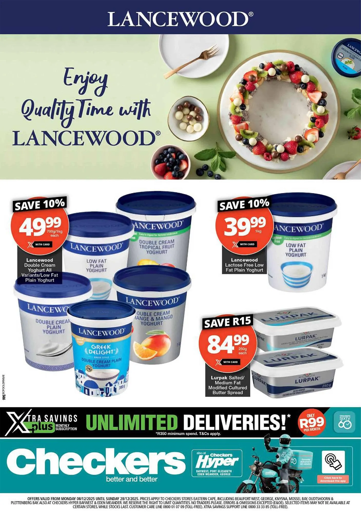 Checkers catalogue from 8 December to 28 December 2025 - Catalogue Page 1