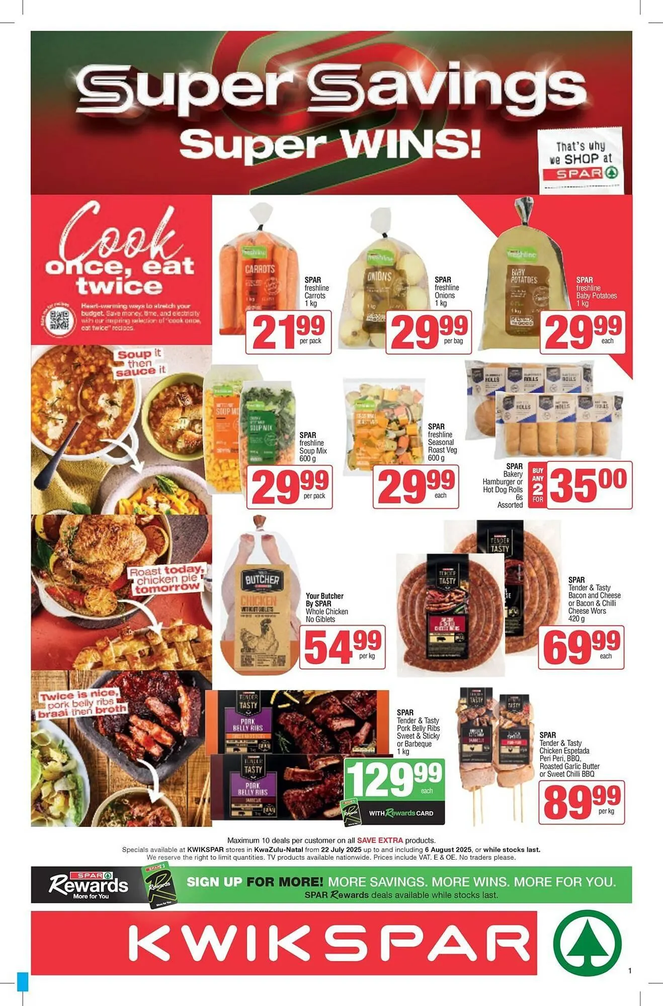 KwikSpar catalogue from 24 July to 6 August 2025 - Catalogue Page 1